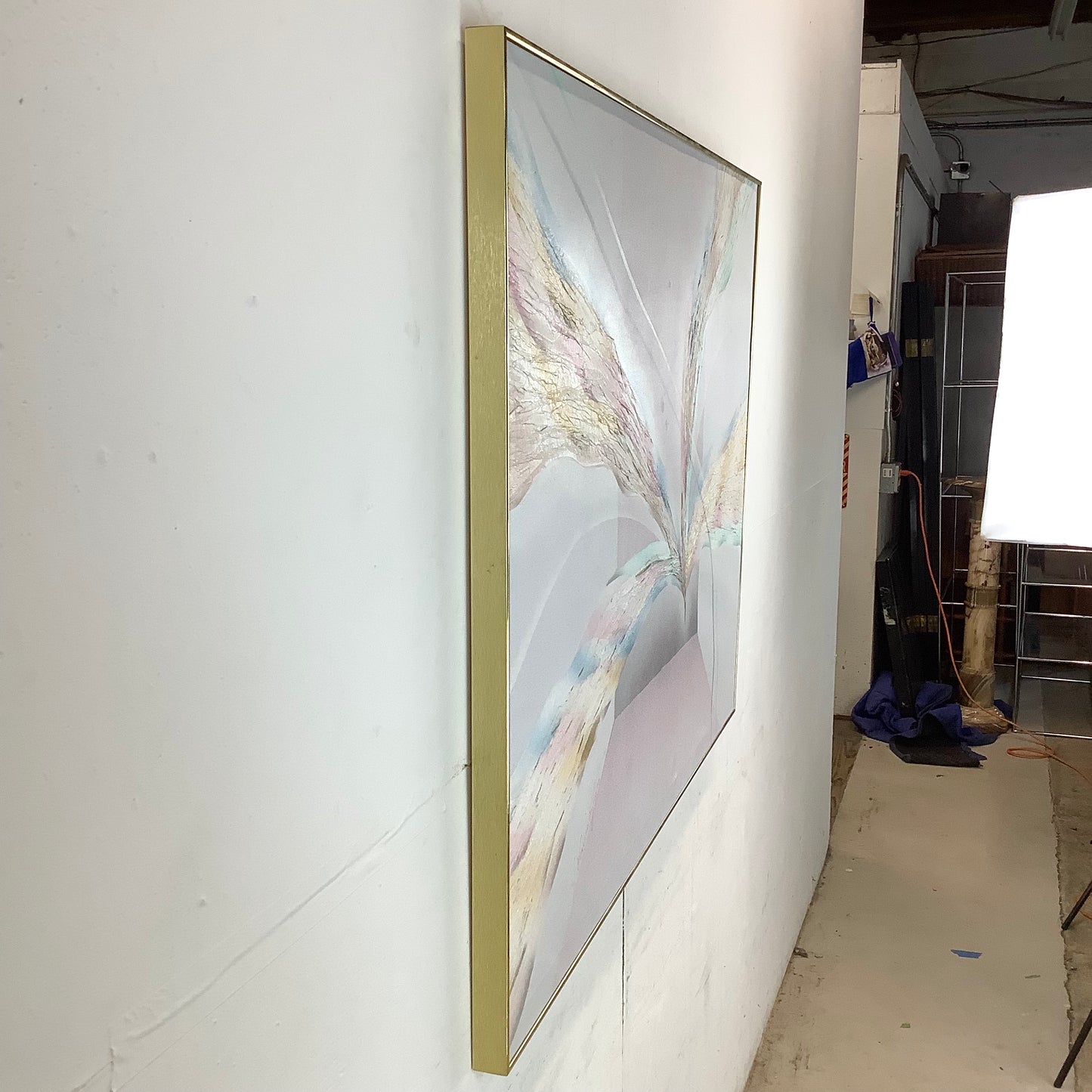 Large Vintage Abstract Wall Art- s. harrington