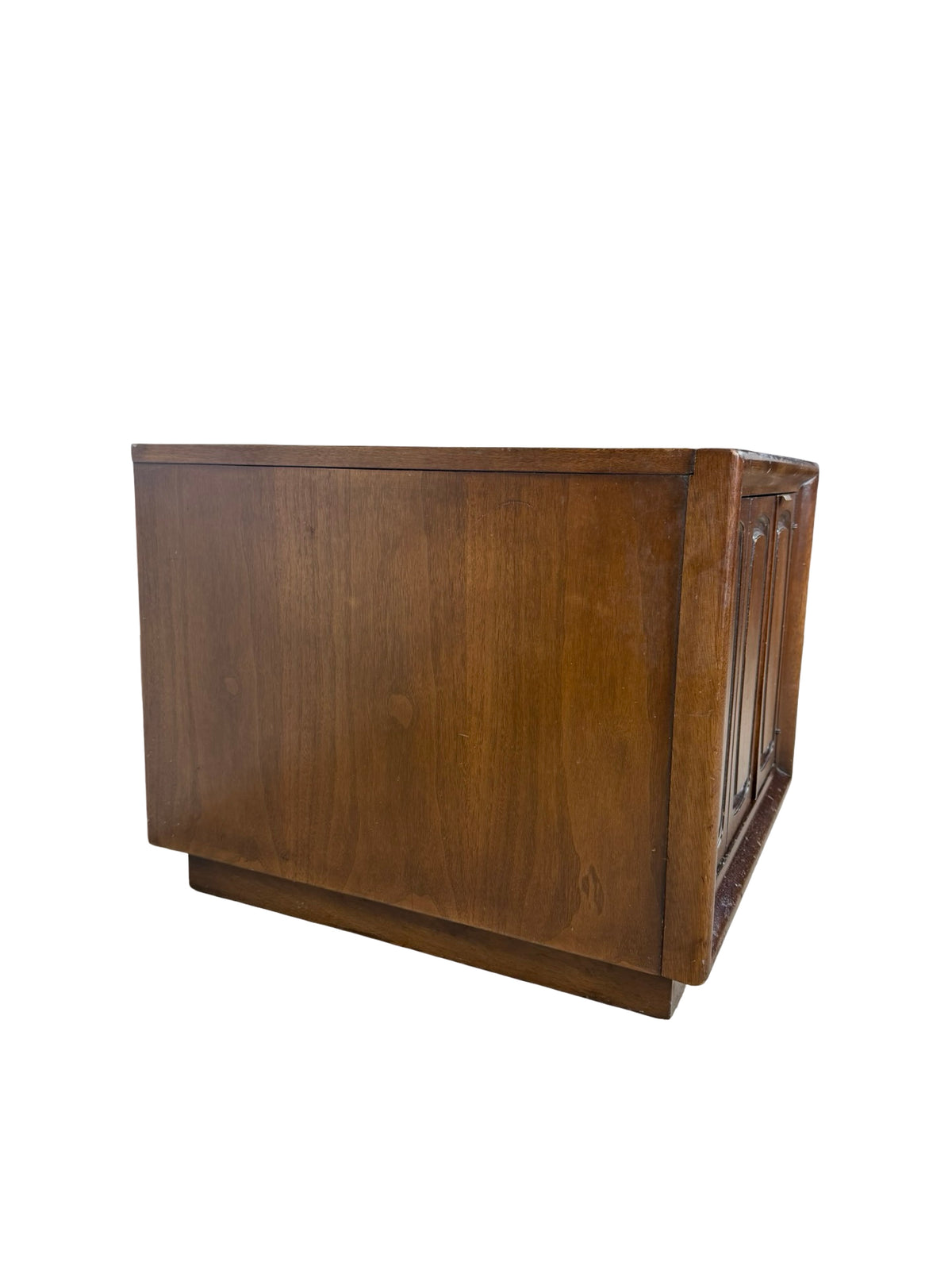 Vintage Broyhill Premier Emphasis Walnut Mid-Century Cabinet End Table / Nightstand