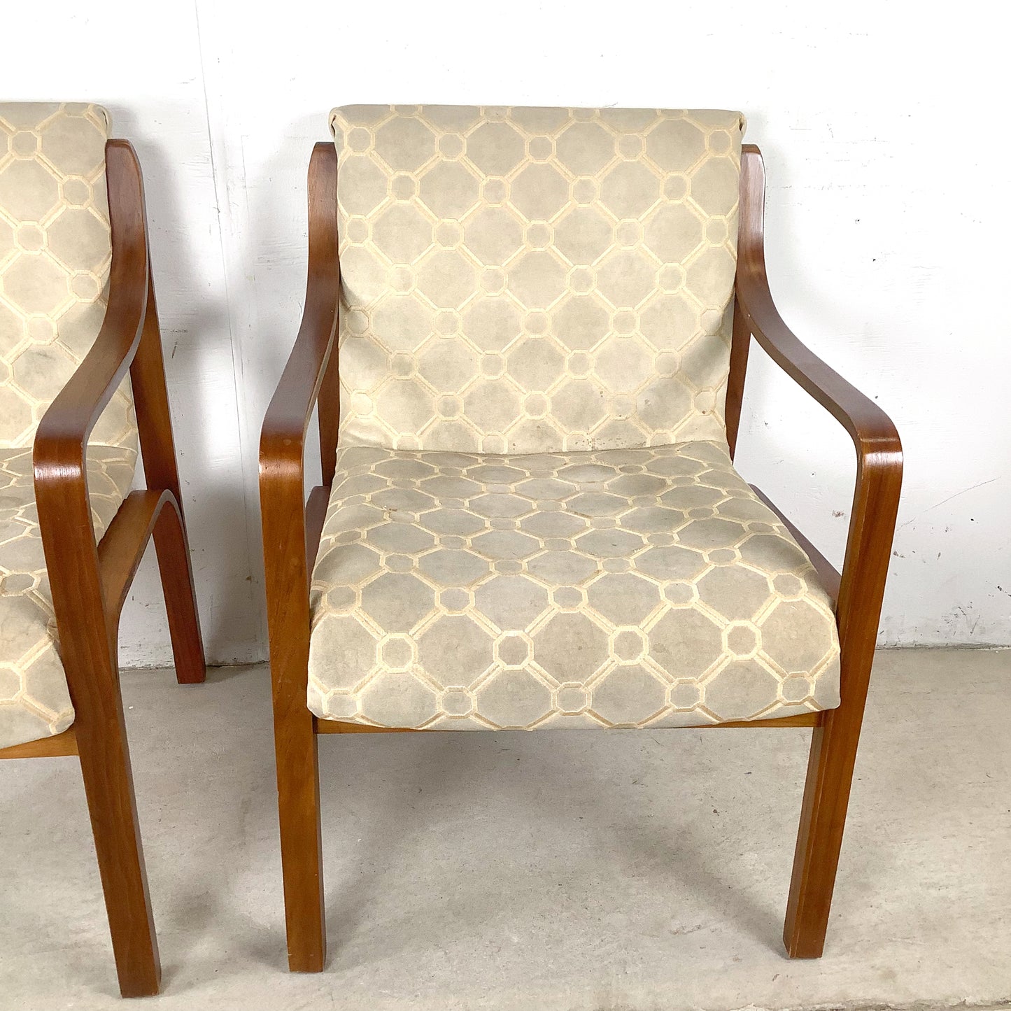 Pair of Vintage Bentwood Lounge Armchairs — Mid-Century Modern, Thonet Style