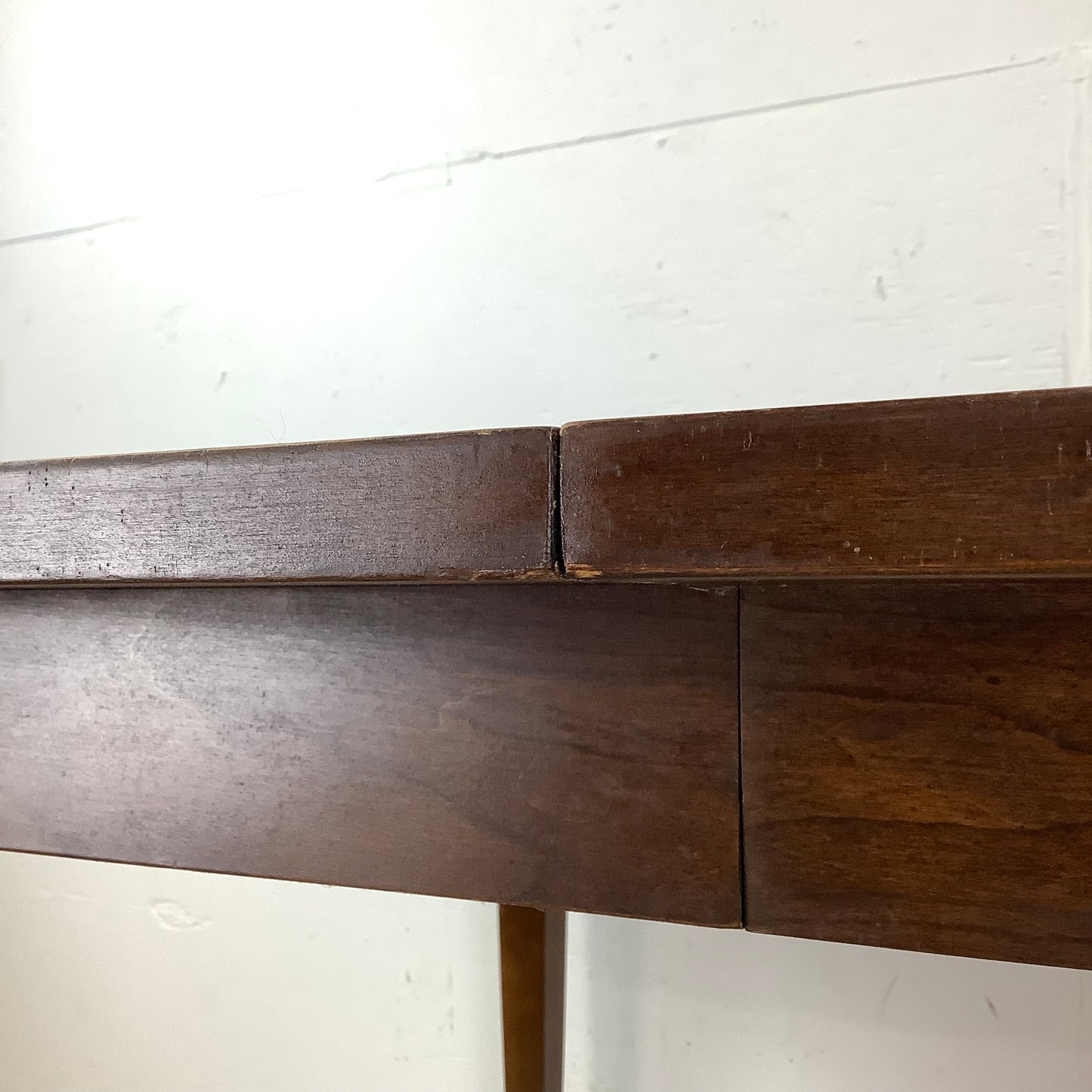 Mid-Century Walnut Finish Dining Table