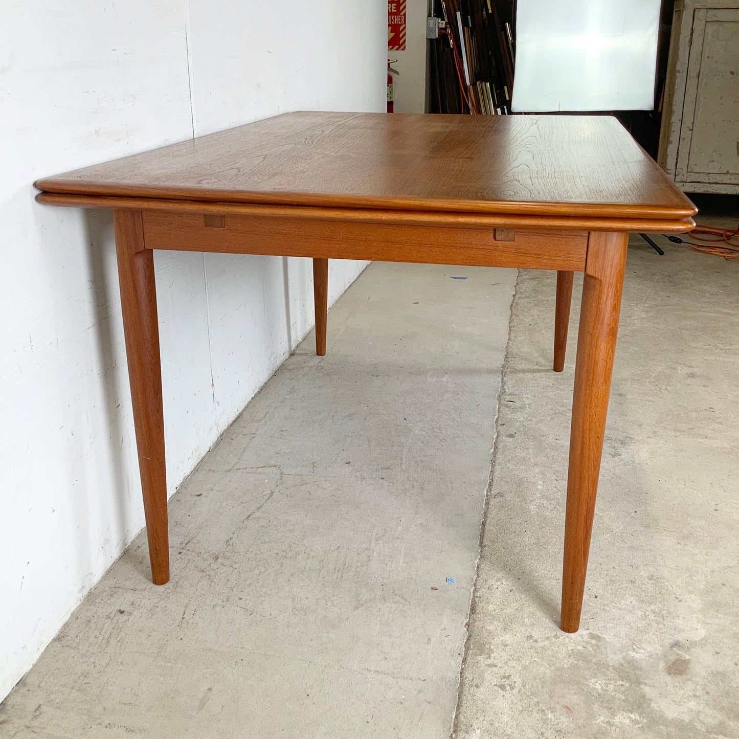 Mid-Century Danish Teak Dining Table with Draw Leaves by Skovmand & Andersen for Moreddi