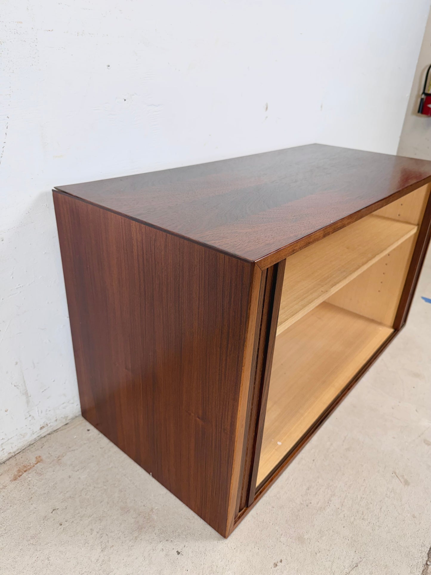 MCM Rosewood Three-Bay Modular Wall Unit, HG Systemi— Denmark, Cado Style