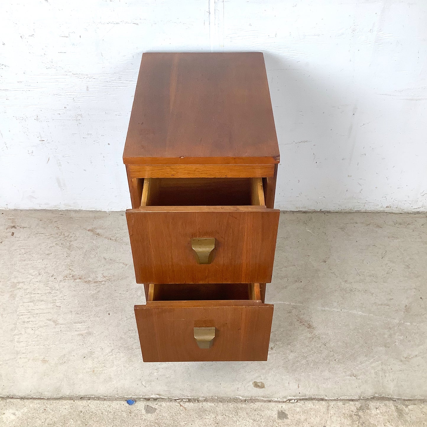 American Modern Two-Drawer Bedside Nightstand