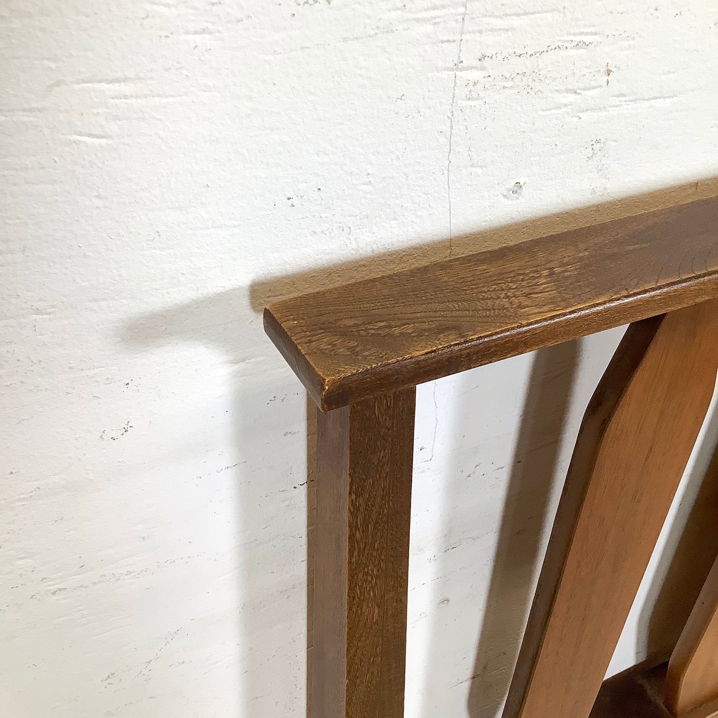 Mid-Century Walnut Twin Bed Frame – Vintage Modern Design