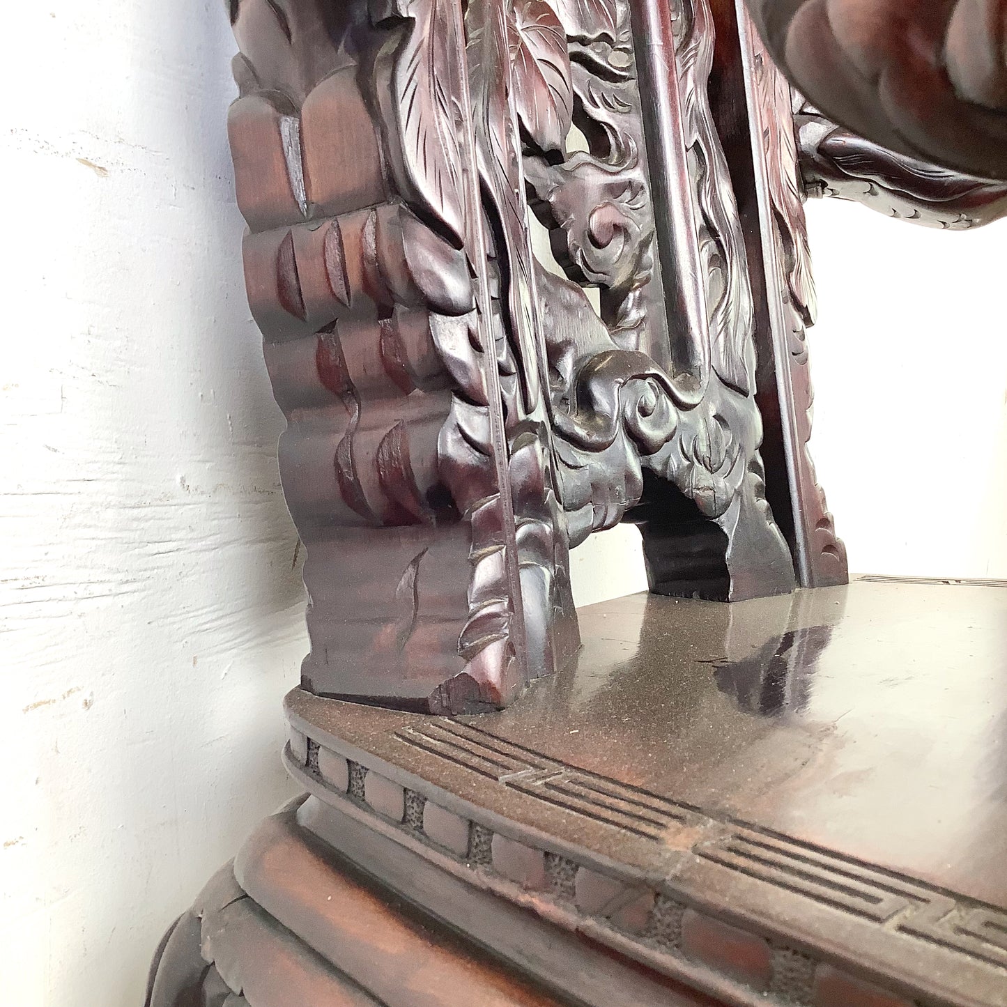 Antique Chinese Provincial Elmwood Cabinet | Iron Circular Lockplate | 19th to Early 20th Century