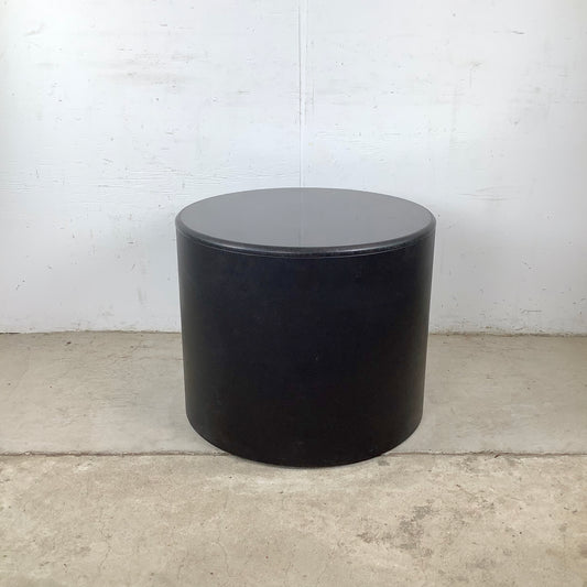 Post-Modern Black Drum Table after Pace Collection