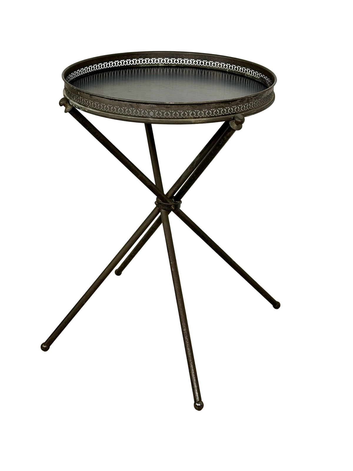 Vintage Italian Style Folding Guéridon Cocktail Tray Table