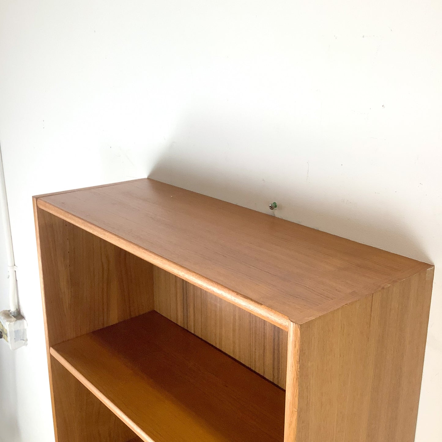 Vintage Scandinavian Modern Teak Open Bookcase