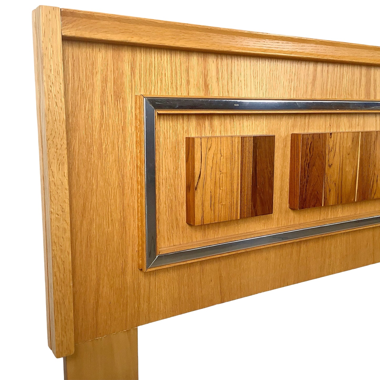 Tobago Furniture 1970s Mid-Century Modern Brutalist Queen Headboard