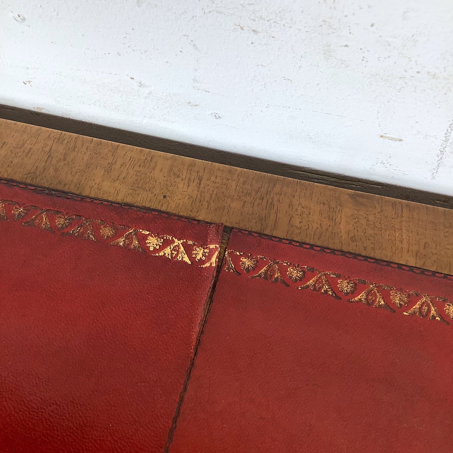 Vintage French Provincial Style Leather-Top Vanity or Writing Desk