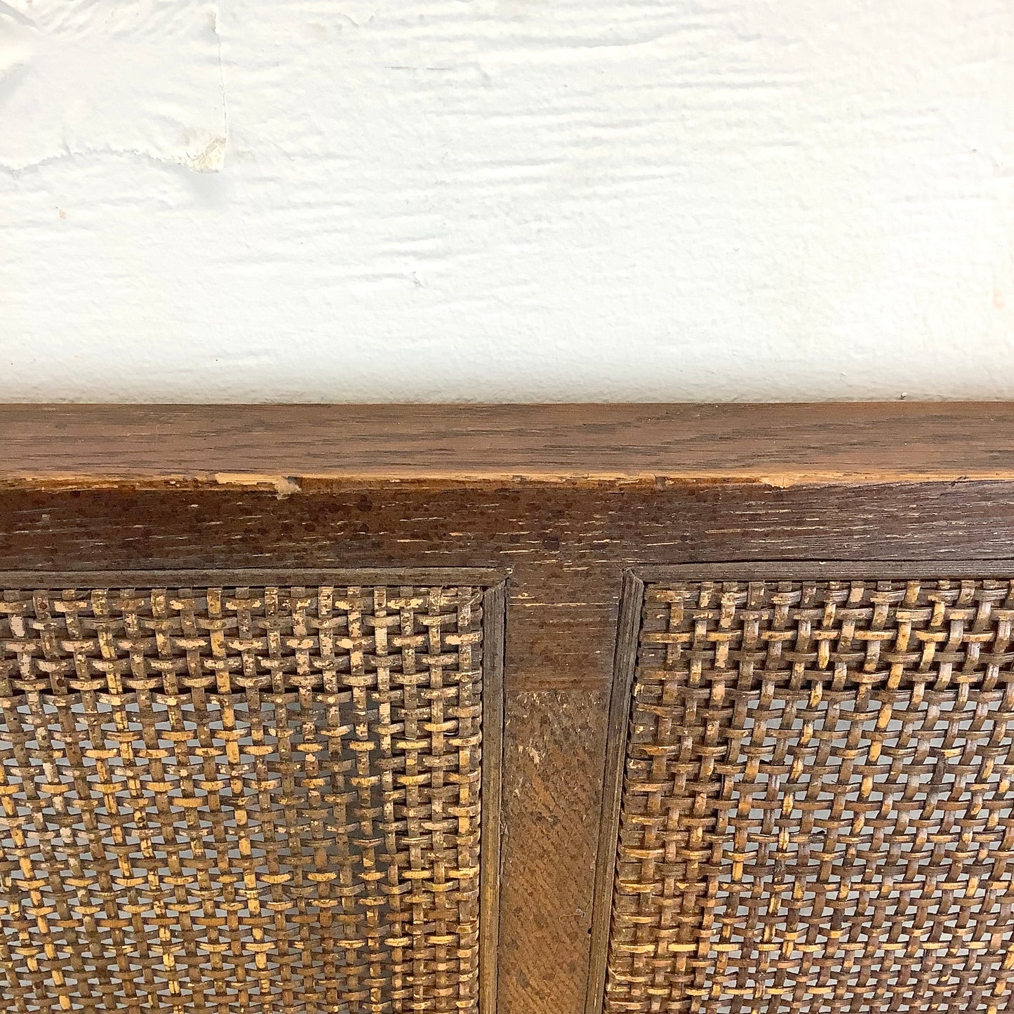 Mid-Century Cane Front Headboard- King Size