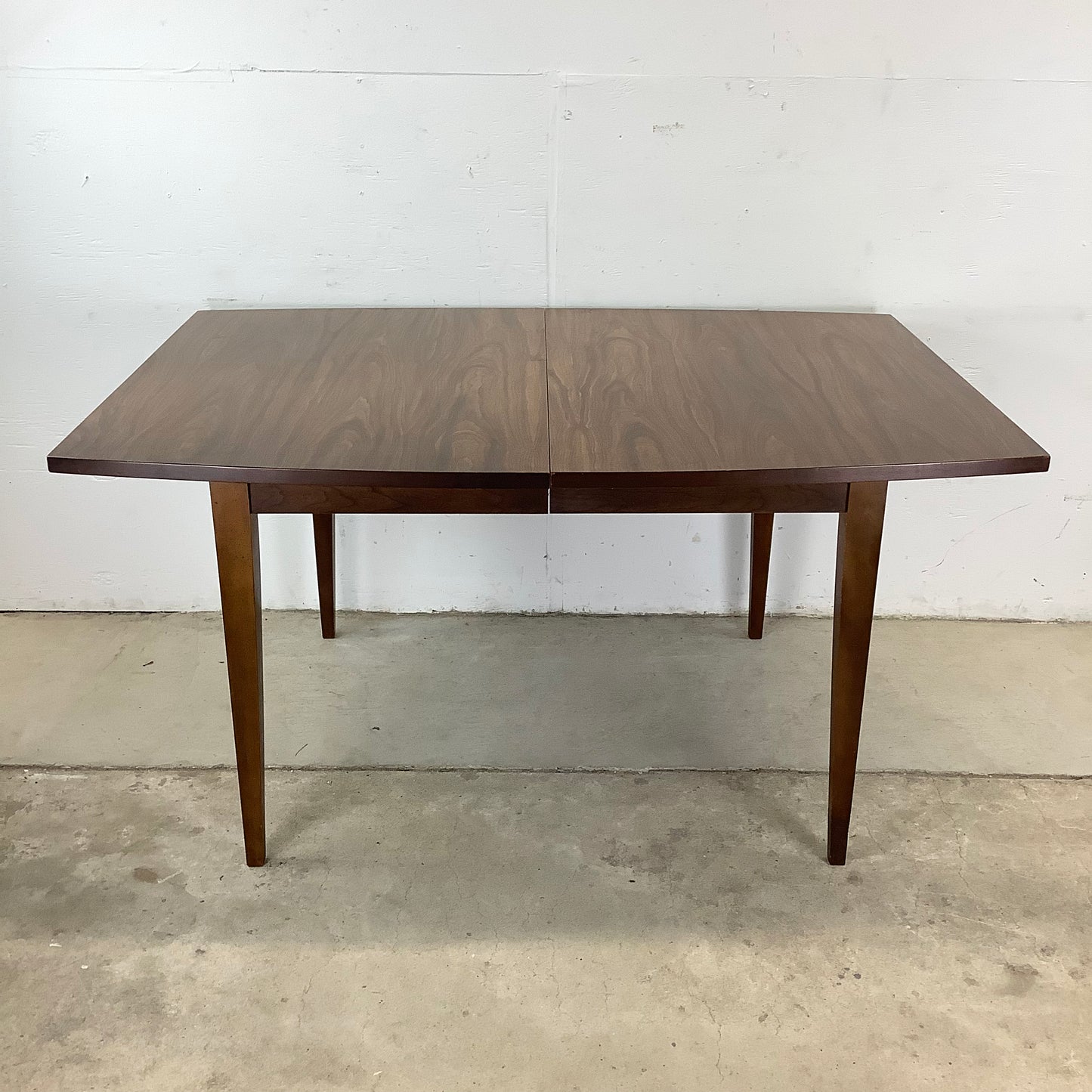 Mid-Century Walnut Finish Dining Table