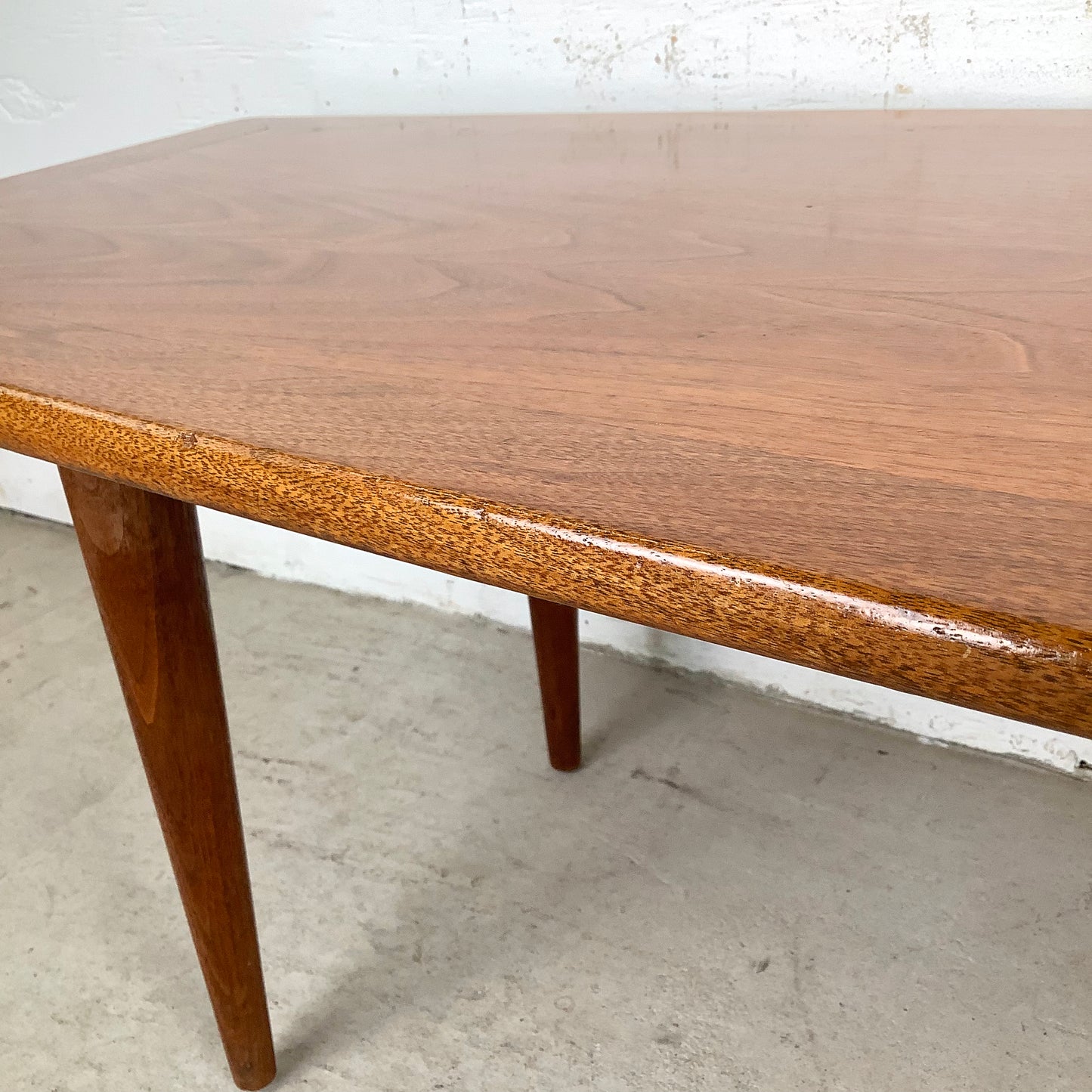 Scandinavian Modern Surfboard Teak Coffee Table