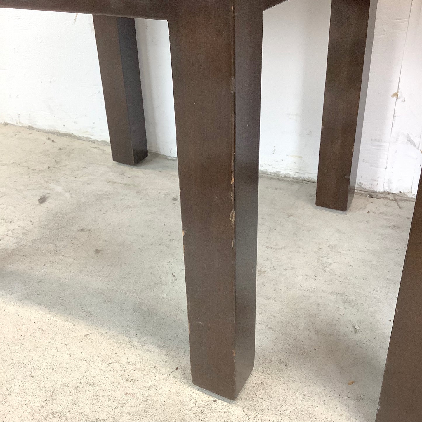 Pair of Vintage Mid-Century Tufted Footstools with Striped Fabric