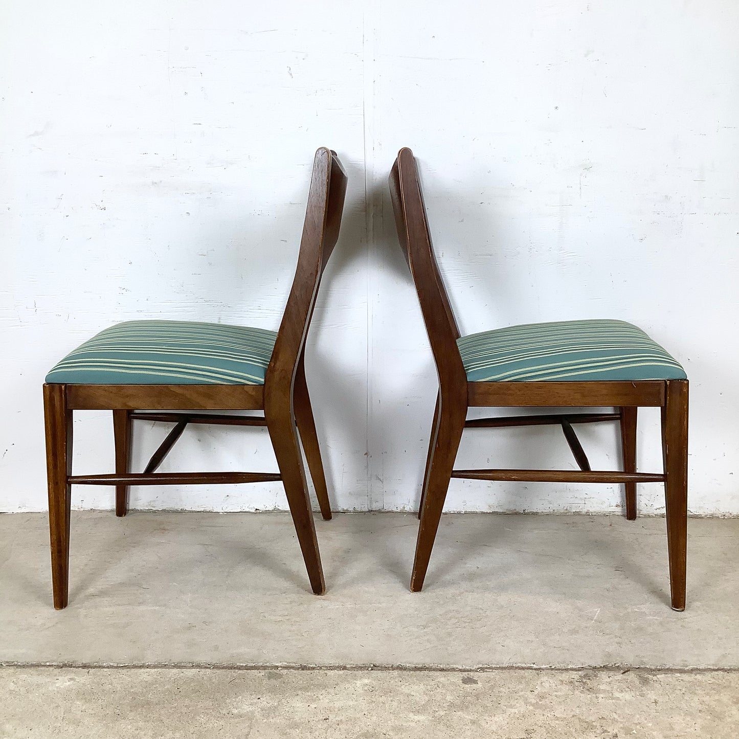 Mid-Century Broyhill "Saga" Walnut Dining Chairs-  set of Six