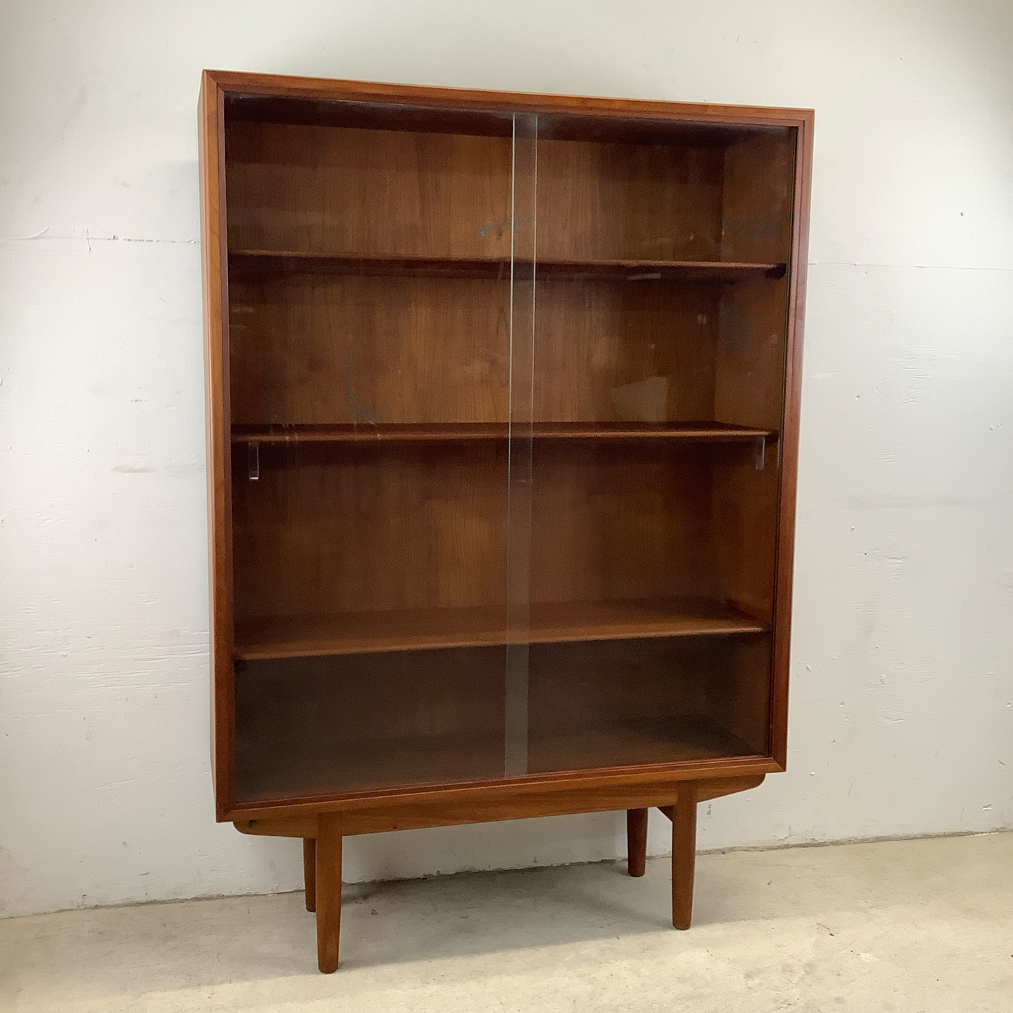 Scandinavian Modern Teak Bookcase by Børge Mogenson