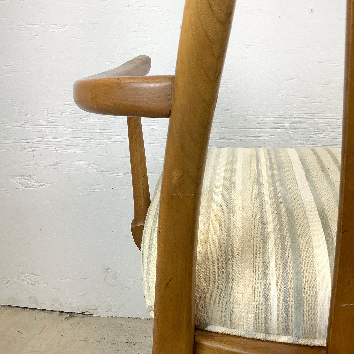 Vintage Highback Cane Detail Dining Chairs- Six