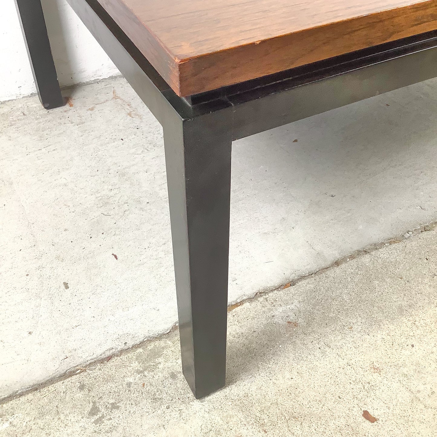 Vintage Mid-Century Modern Walnut Floating Top Coffee Table | Milo Baughman Style