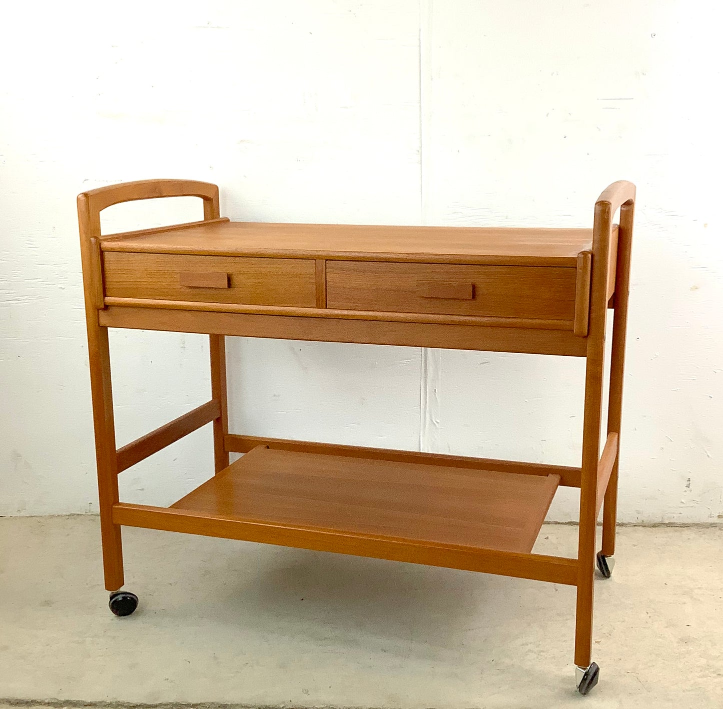 Scandinavian Modern Teak Bar Cart