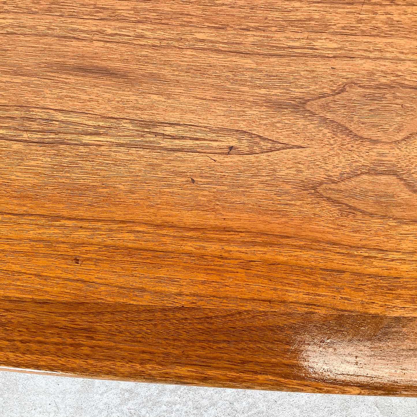 Scandinavian Modern Surfboard Teak Coffee Table
