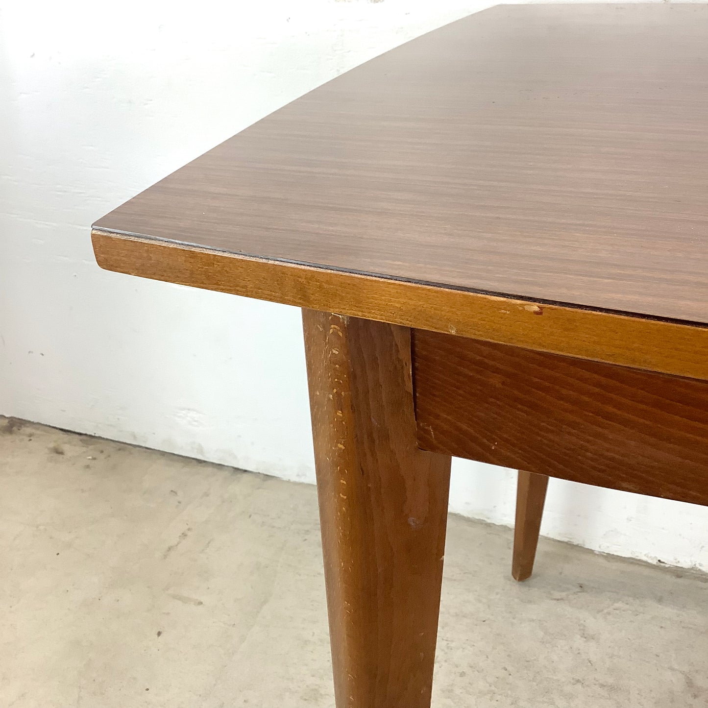Petite Mid-Century Dining Table With leaves