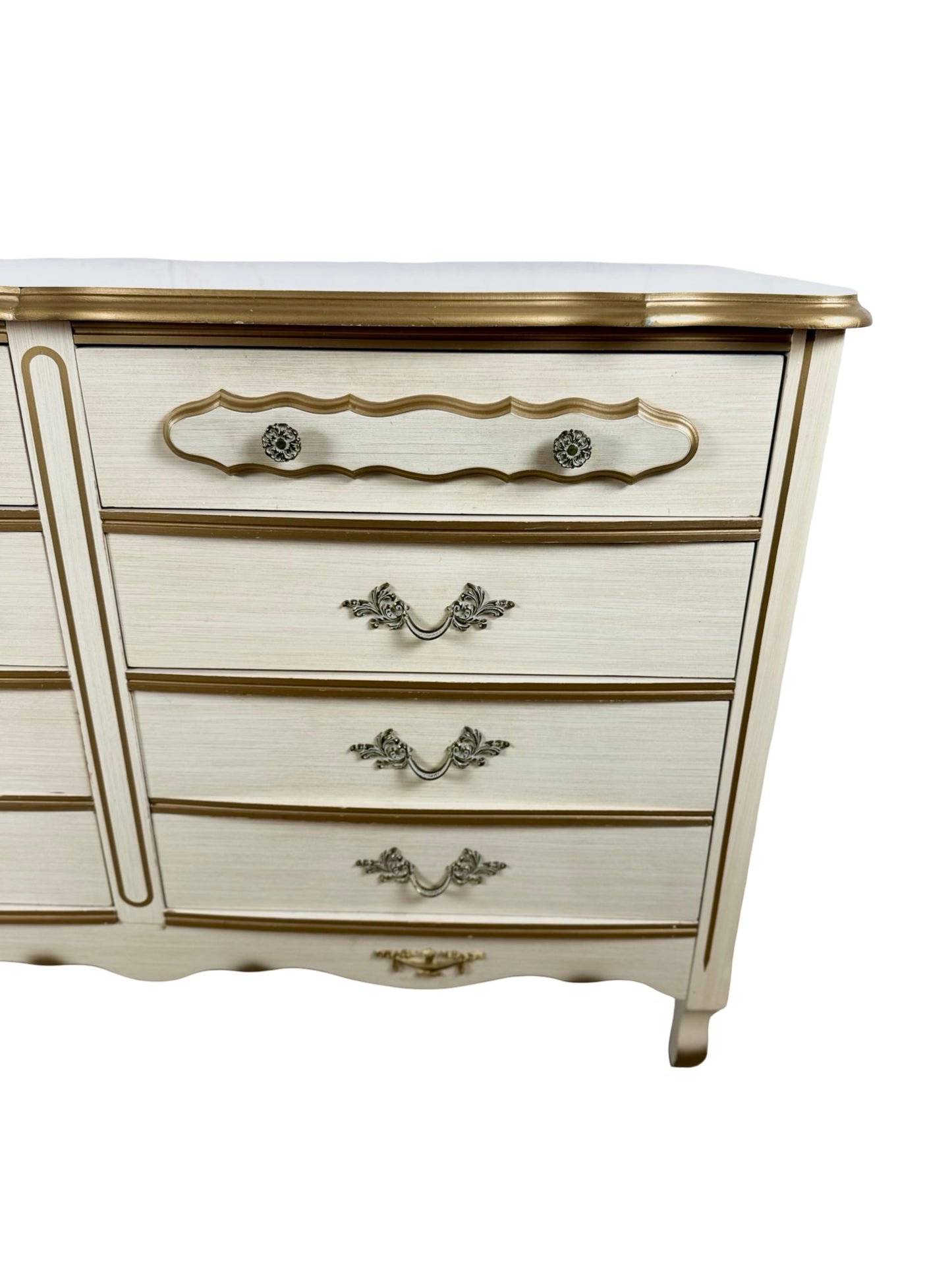Vintage French Provincial Six-Drawer Dresser | Louis XV Revival