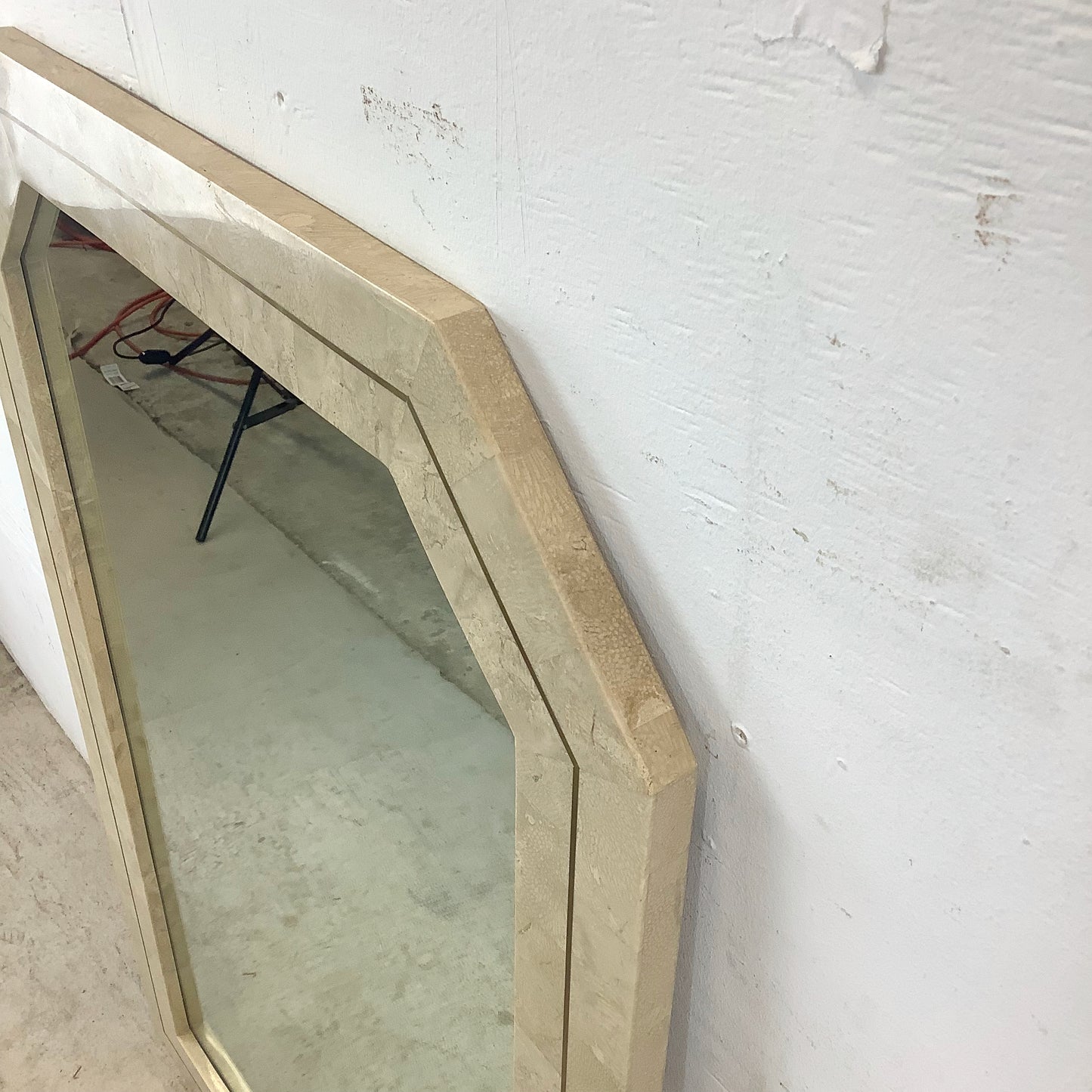 Vintage Tessellated Stone Wall Mirror