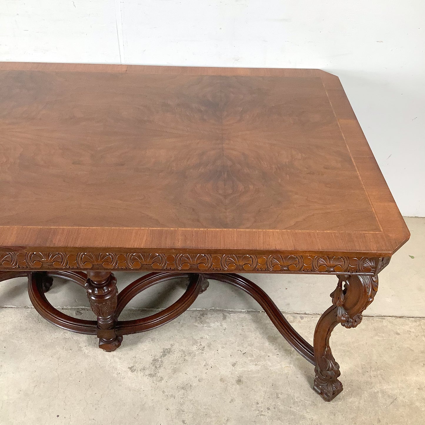 72” Carved Renaissance Revival Dining Table
