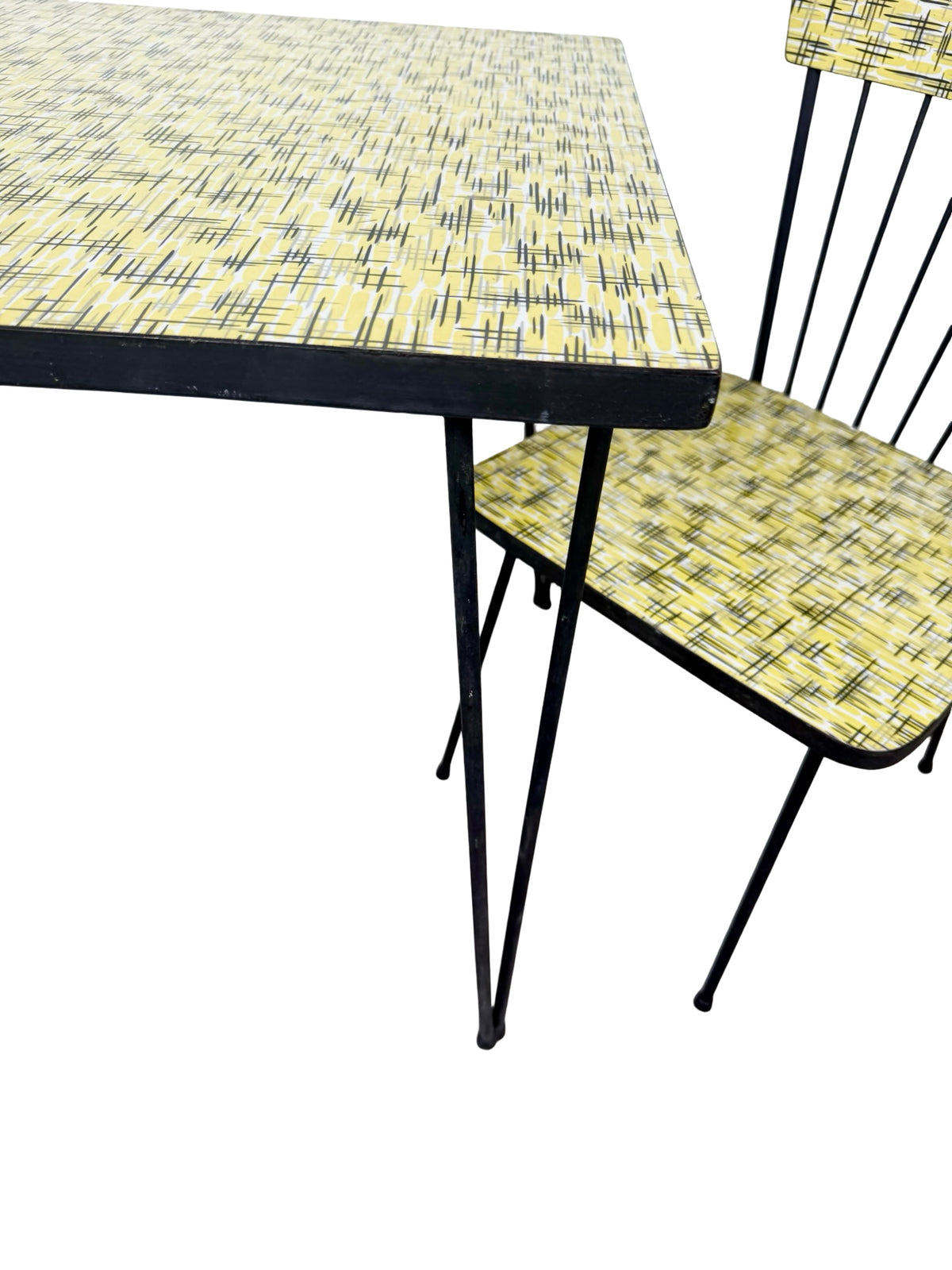 Vintage 1960s American Mid-Century Child’s Dinette Table and Chair Set