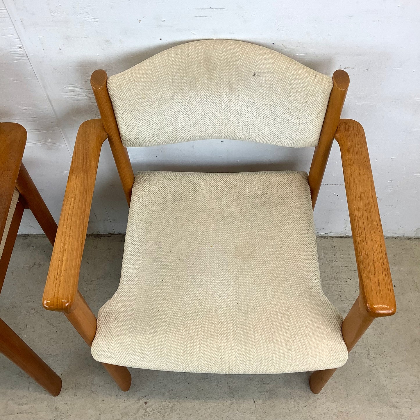Vintage Modern Teak Armchairs- a Pair
