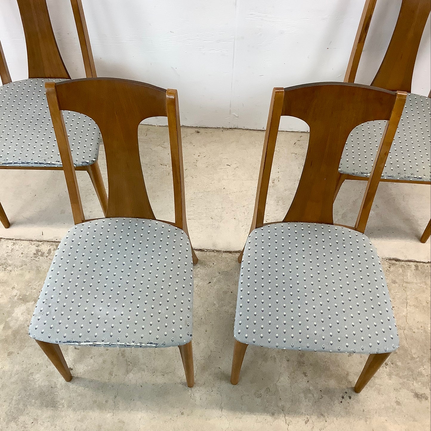 Mid-Century Brasilia Style Dining Chairs- Four