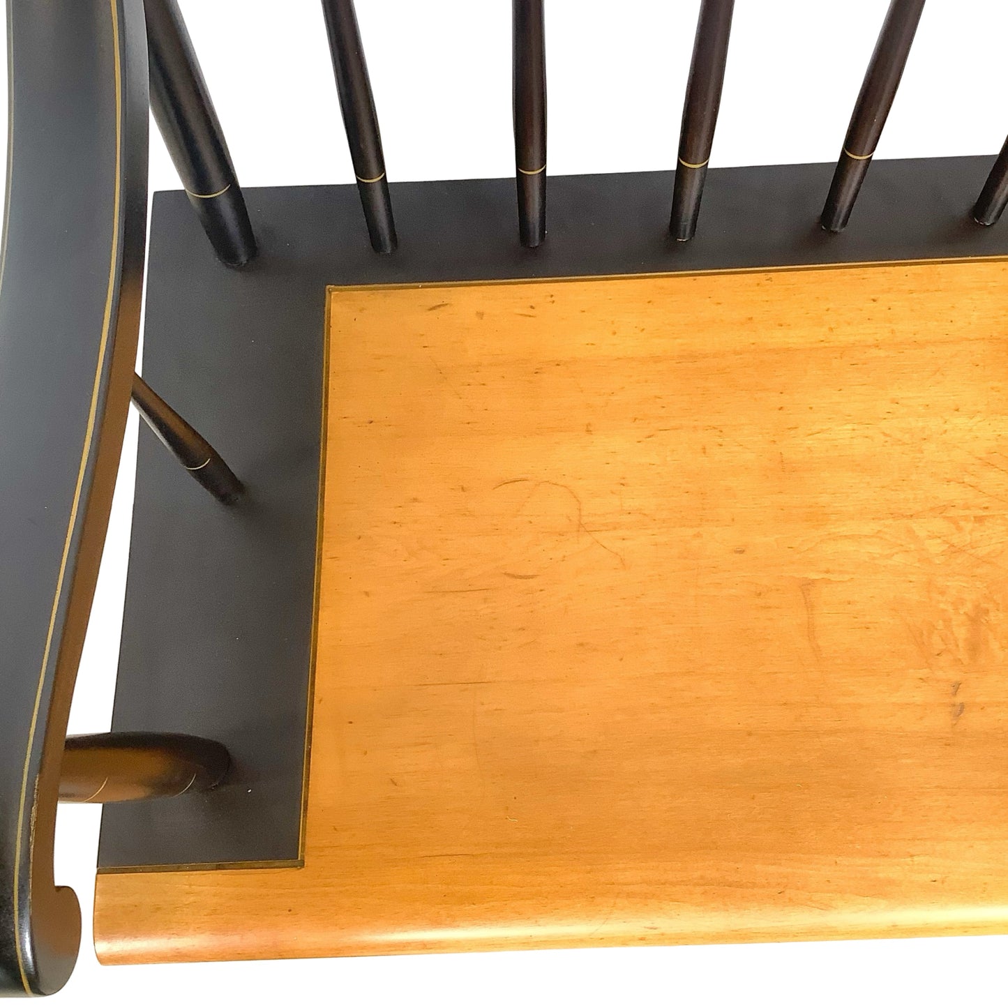 Vintage Hitchcock Style Stenciled Bench | Nichols & Stone Style Settee