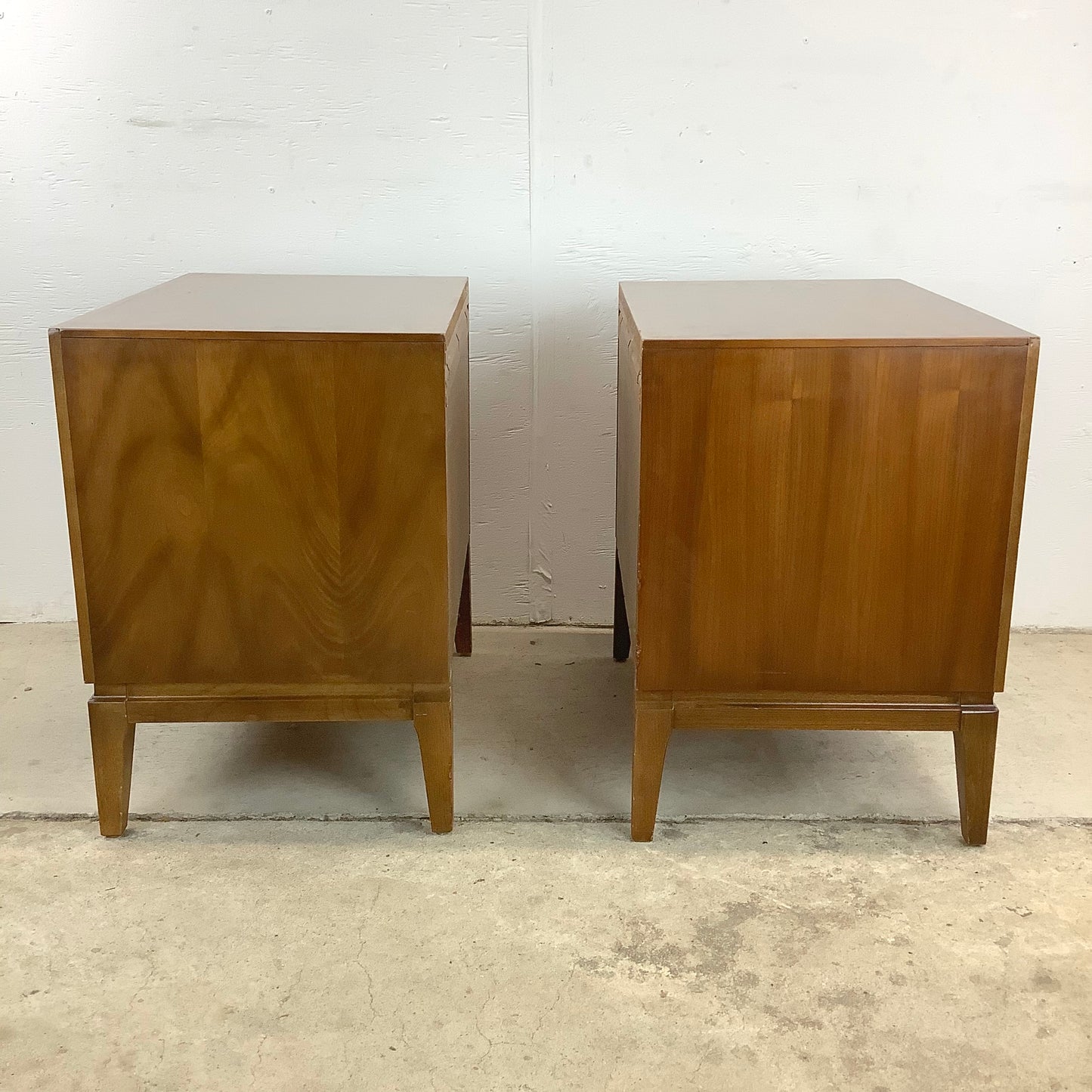 Mid-Century Walnut Nightstands by Unagusta