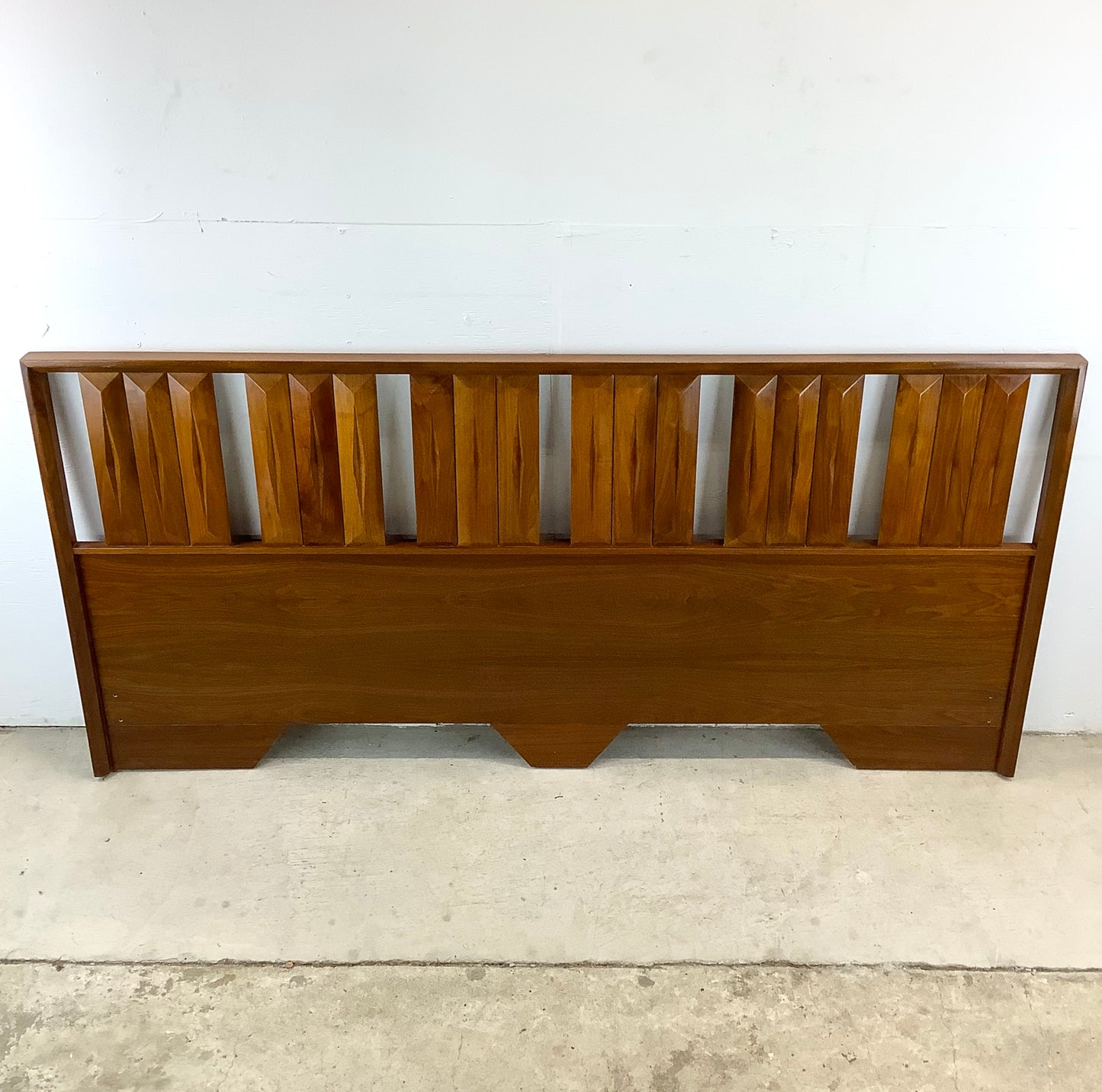 Mid-Century Walnut Headboard by Albert Parvin for James Cameron - King