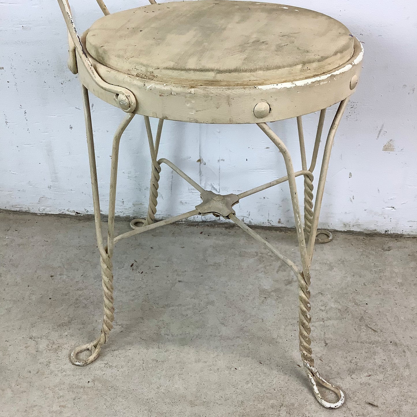 Vintage Wrought Iron Parlor Chair