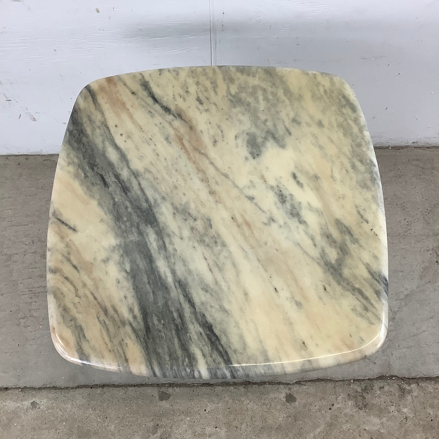 Vintage Modern Marble End Table