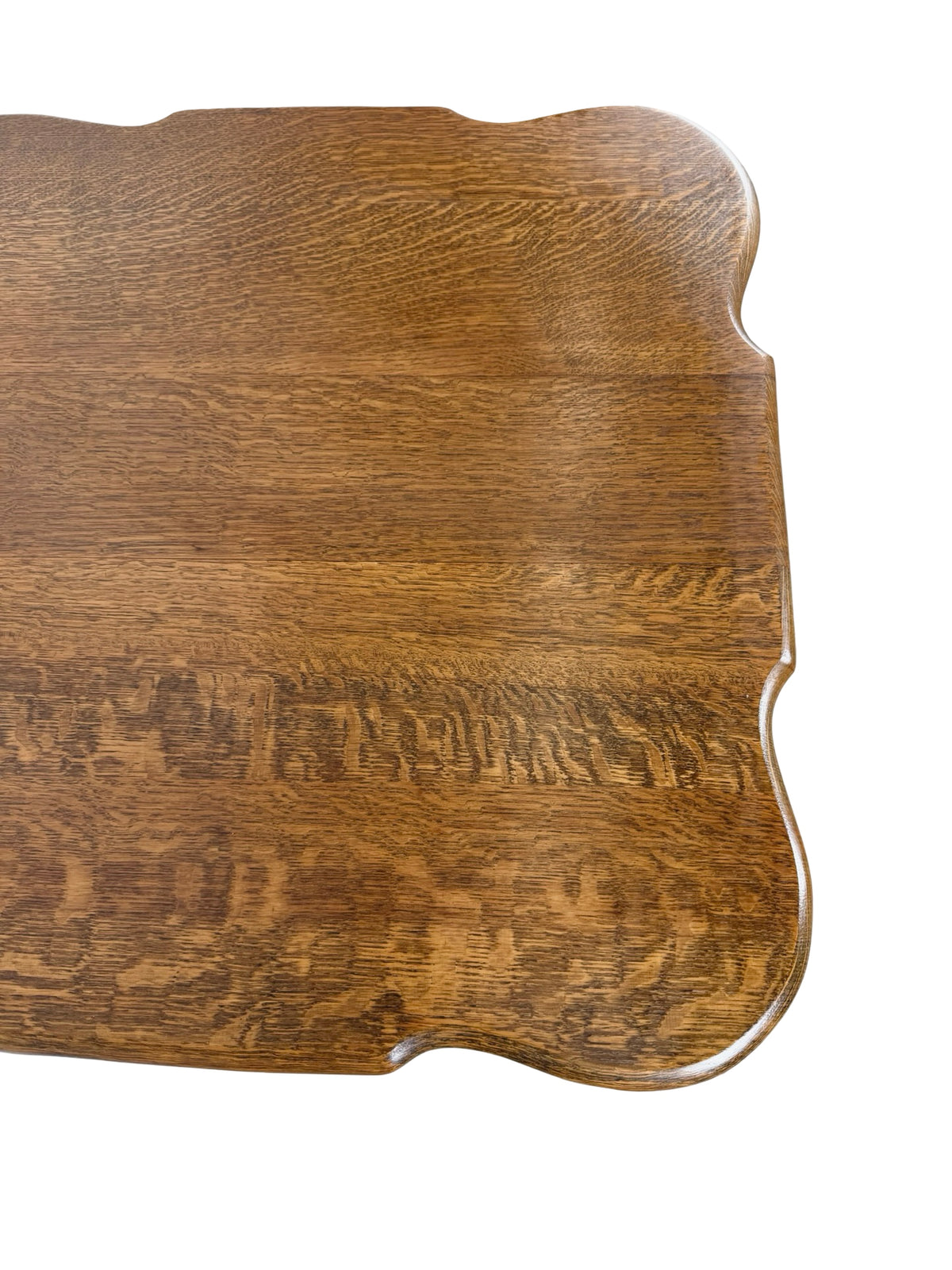 Early 20th Century Tiger Oak Barley Twist Table with Ball & Claw Feet