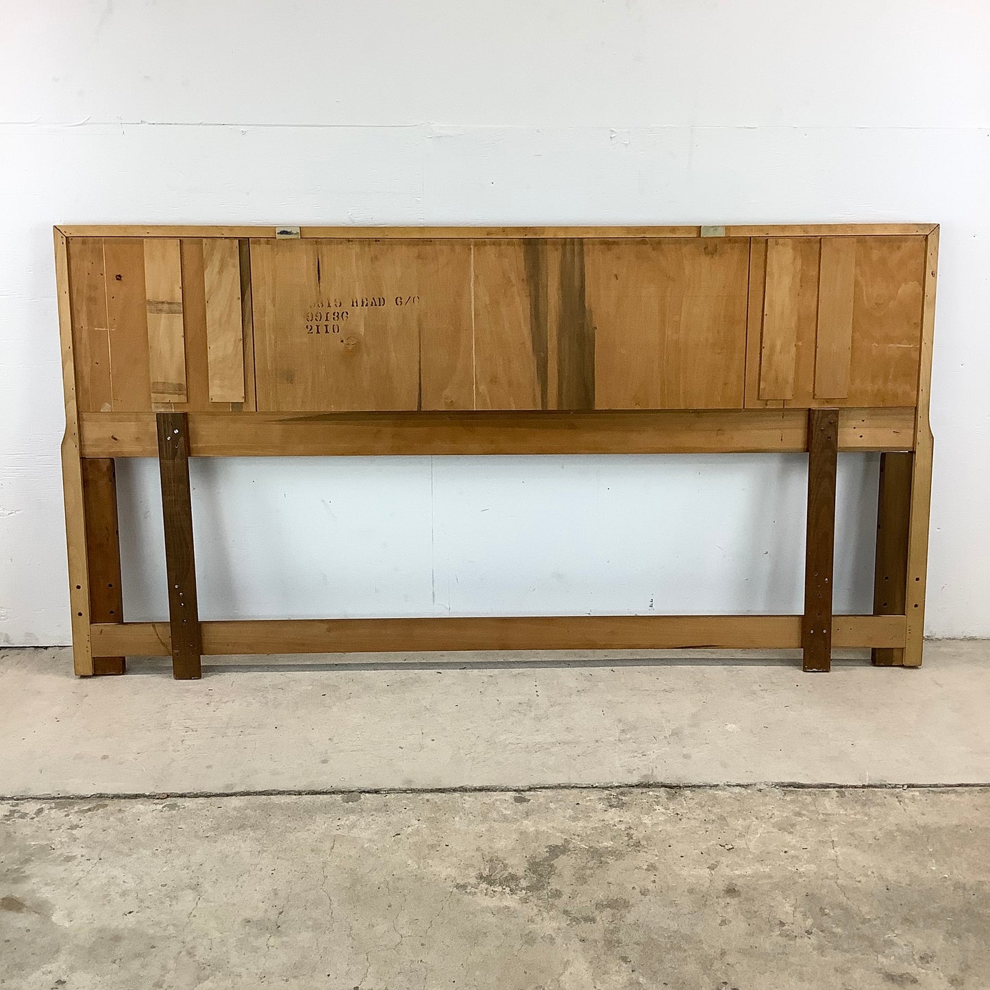 Mid-Century King Walnut Headboard