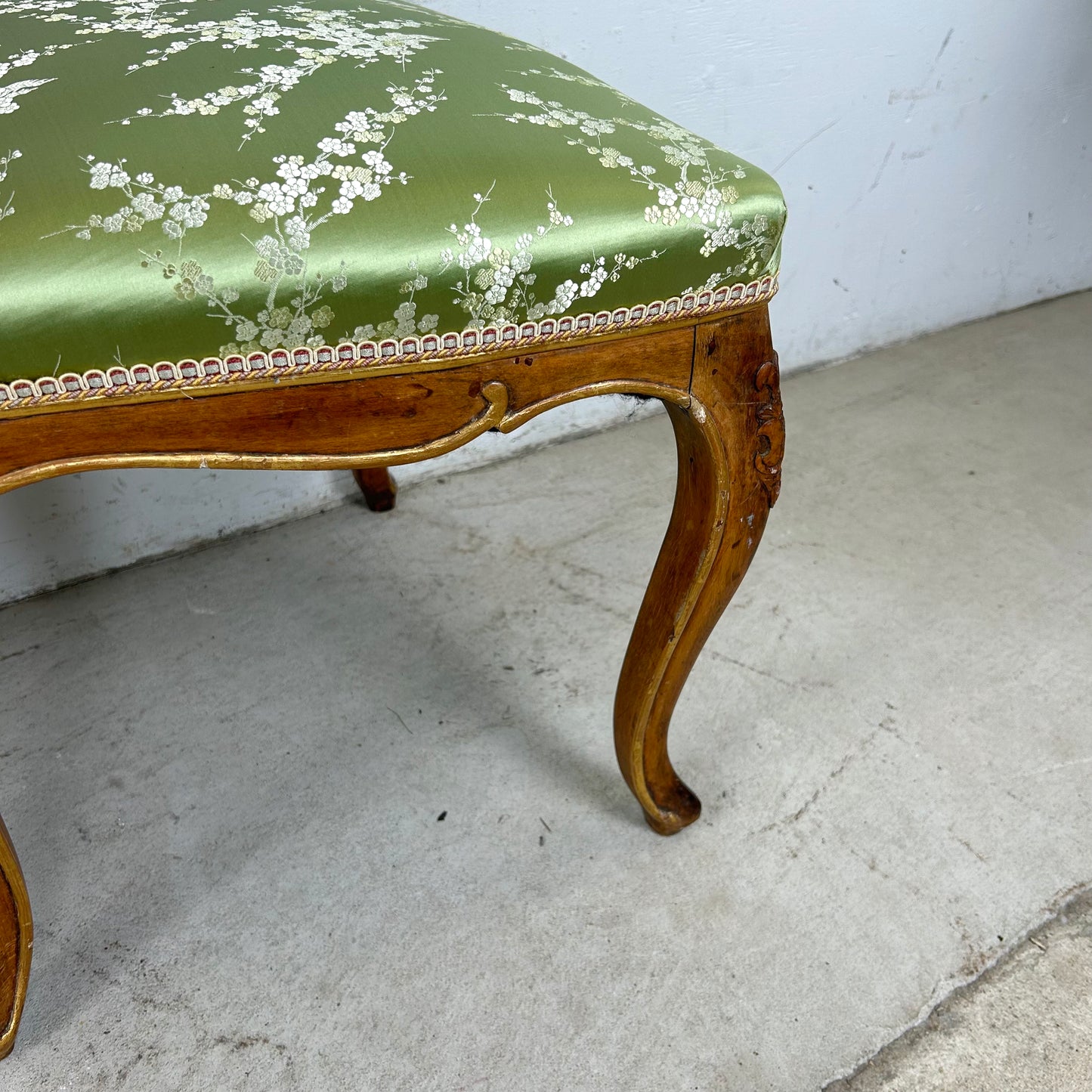 Pair Louis XV Style Side Chairs with Cane Backs