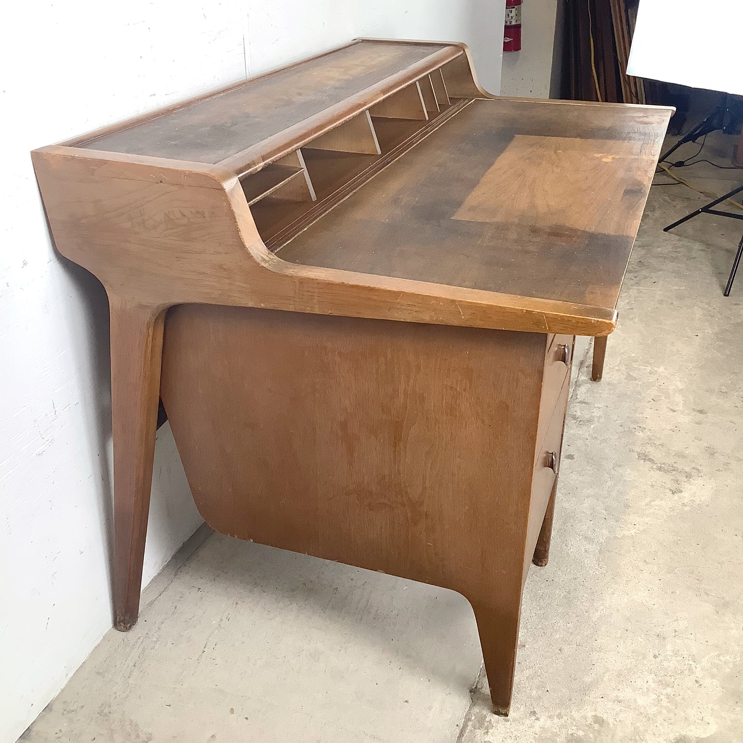 Mid-Century Modern Desk from Drexel’s Profile Line by John Van Koert