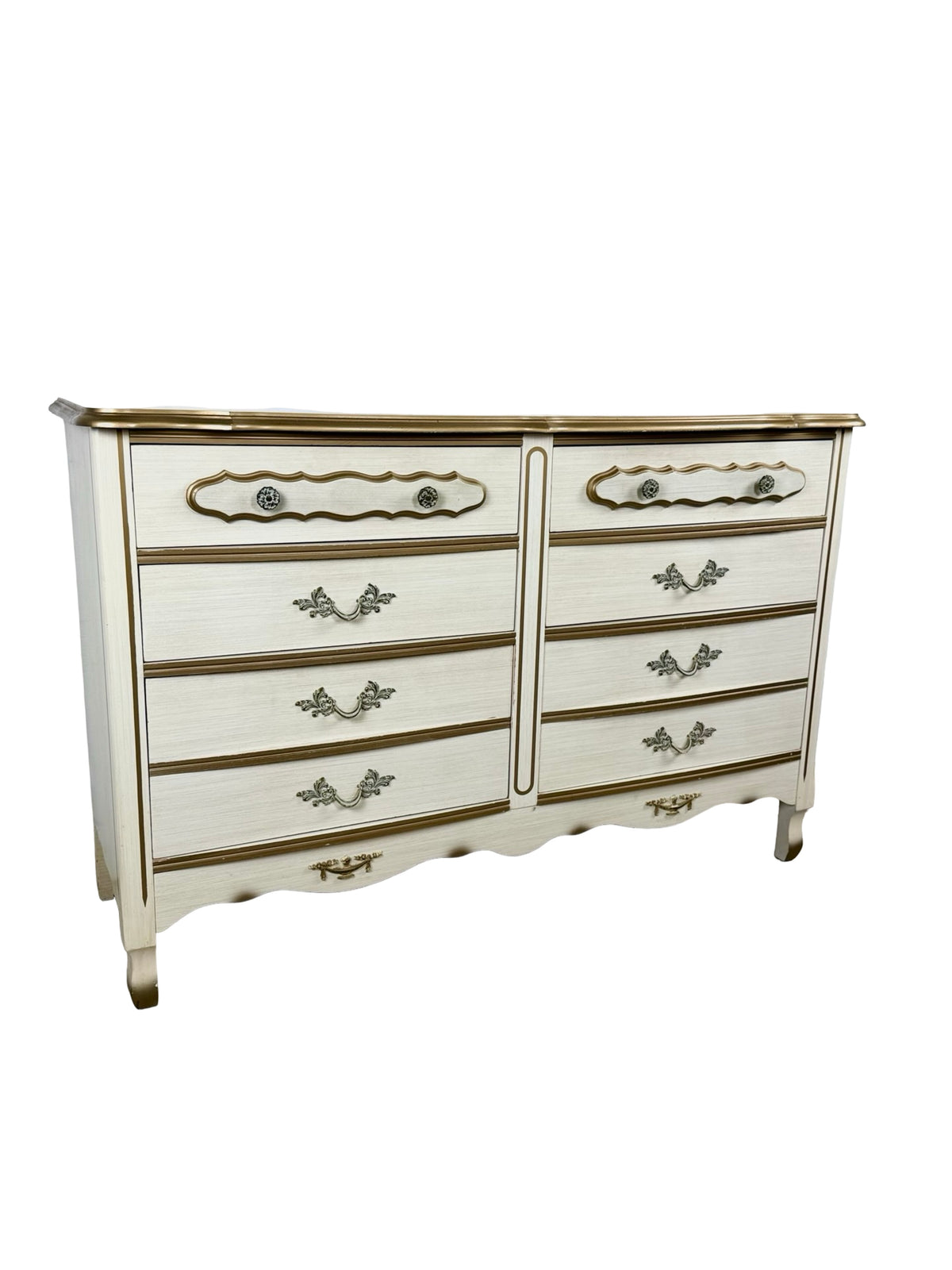 Vintage French Provincial Six-Drawer Dresser | Louis XV Revival