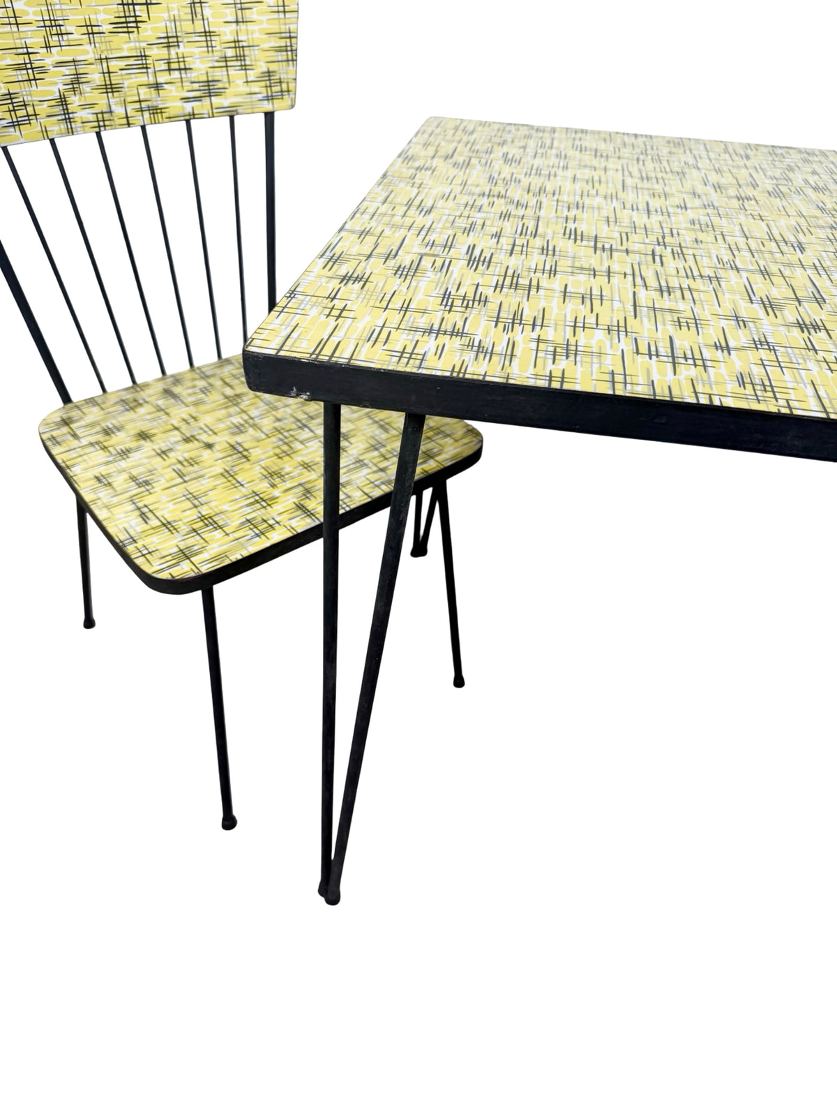 Vintage 1960s American Mid-Century Child’s Dinette Table and Chair Set