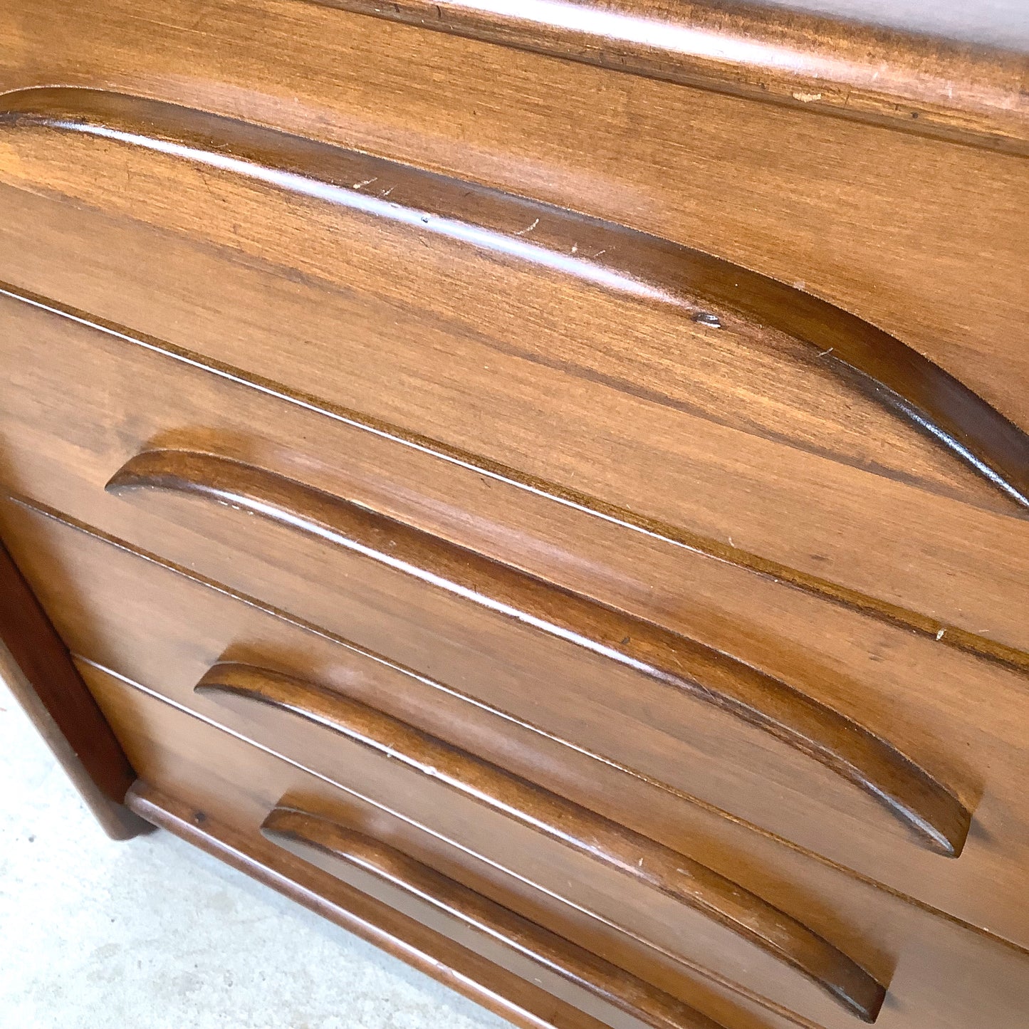 Vintage Templeton Furniture Co. Four-Drawer Walnut Chest