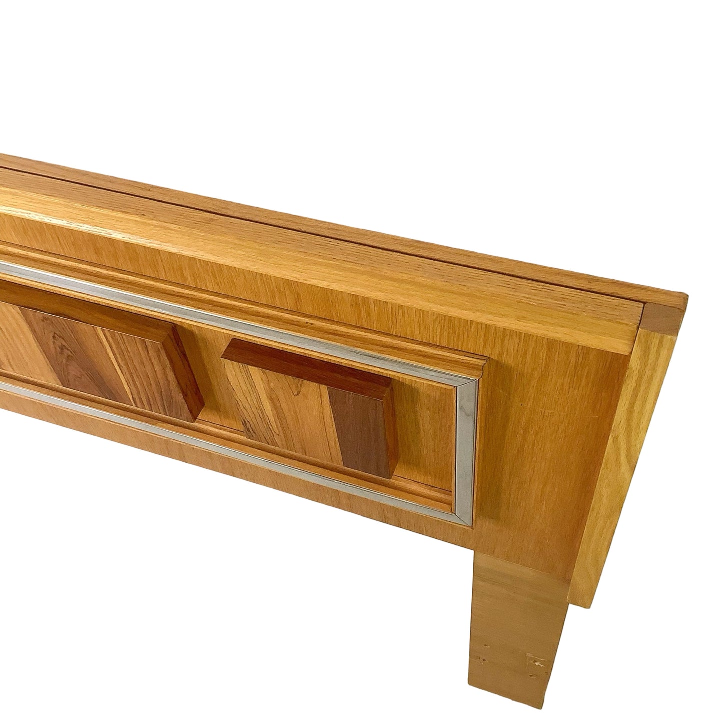Tobago Furniture 1970s Mid-Century Modern Brutalist Queen Headboard
