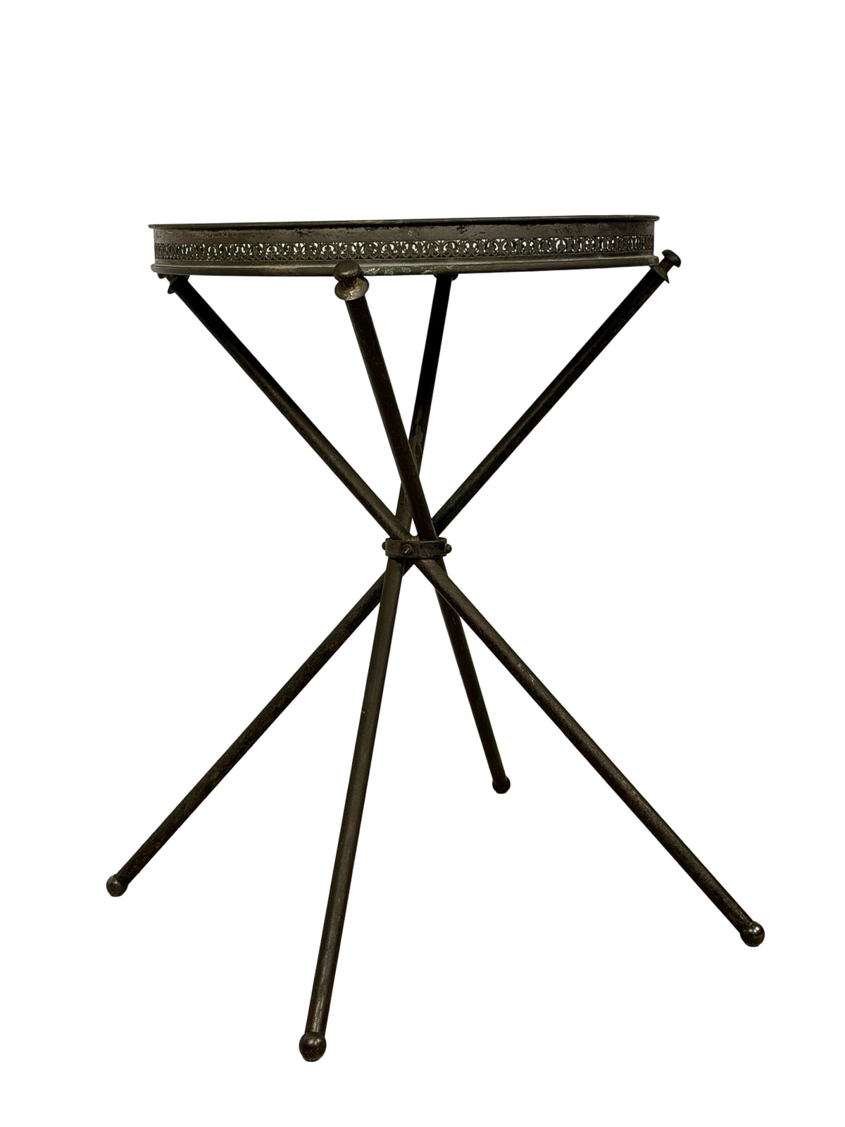 Vintage Italian Style Folding Guéridon Cocktail Tray Table