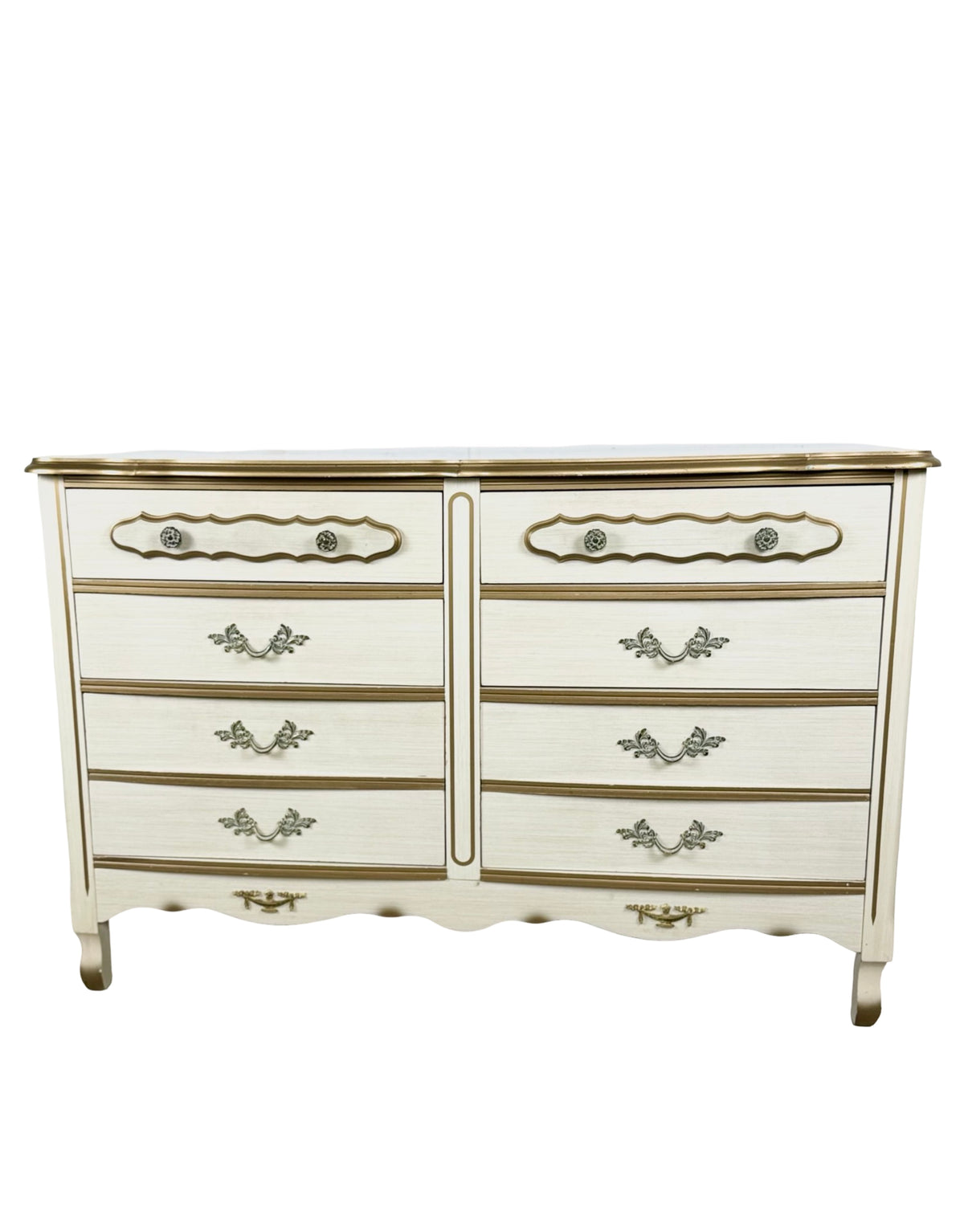 Vintage French Provincial Six-Drawer Dresser | Louis XV Revival