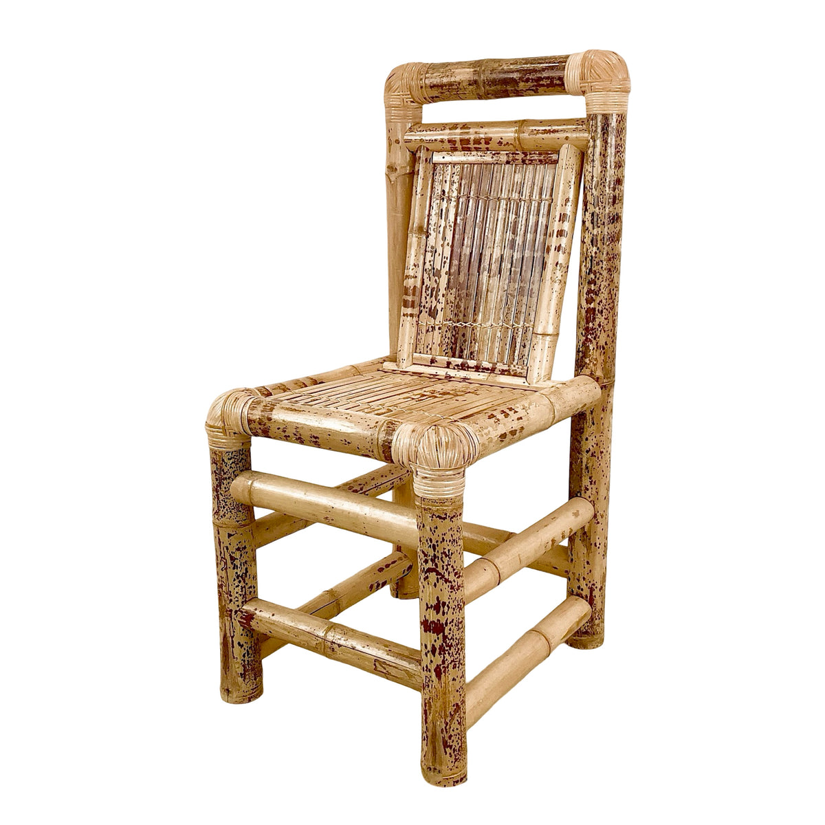 Vintage Natural Bamboo Side or Dining Chair