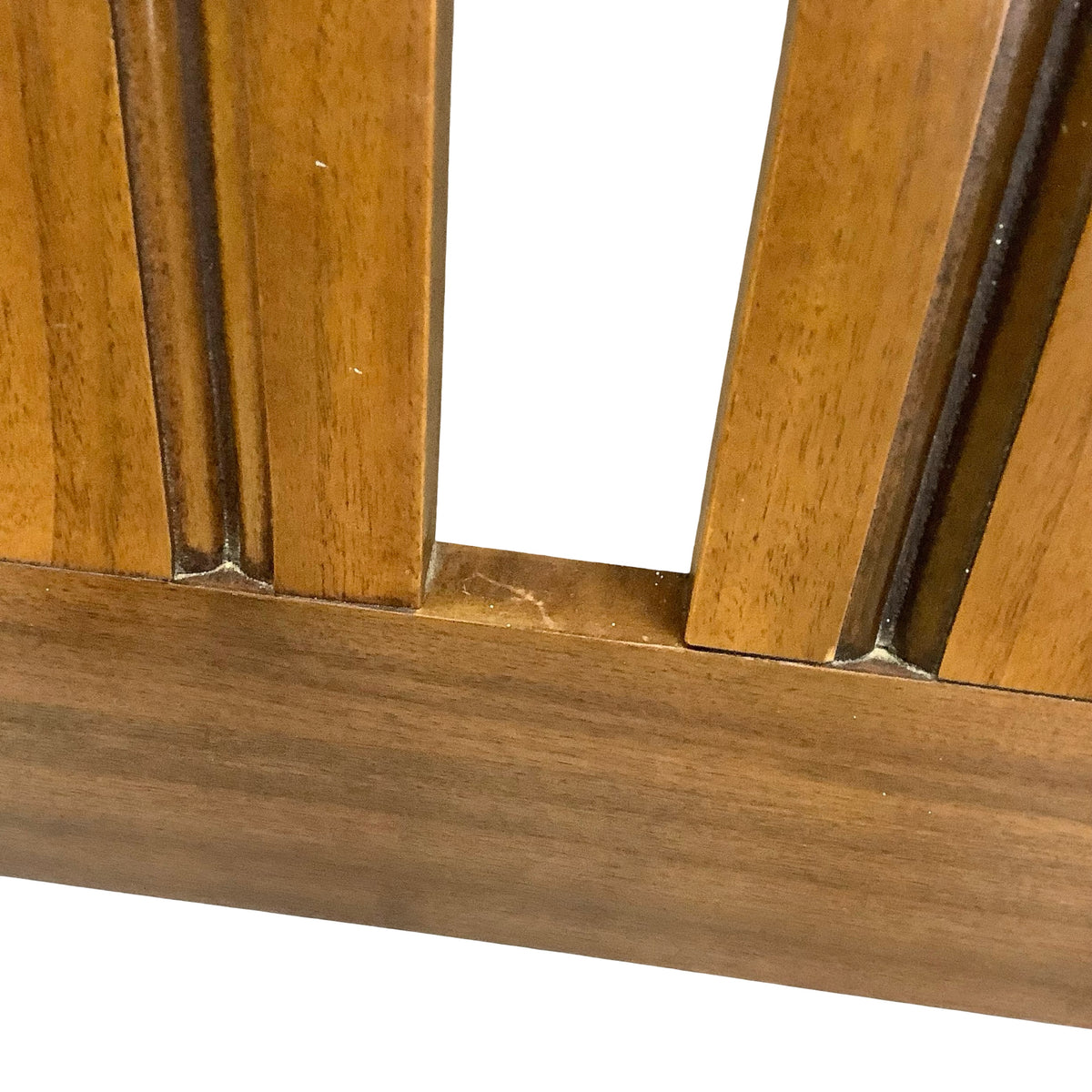 Vintage Walnut Mid-Century Modern Full Bed Frame
