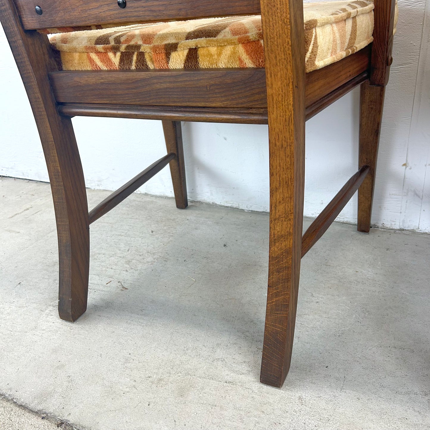 Vintage Modern High Back Dining Chairs- Set of Six
