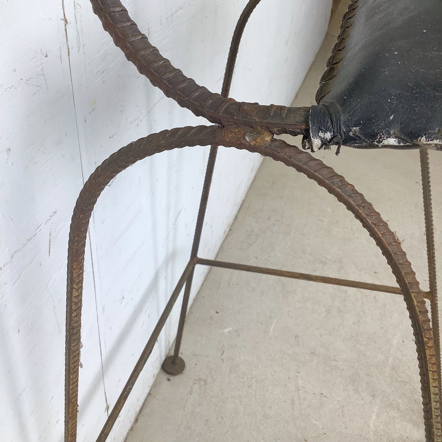 Mid-Century Studio-Made Sculptural Iron Stool